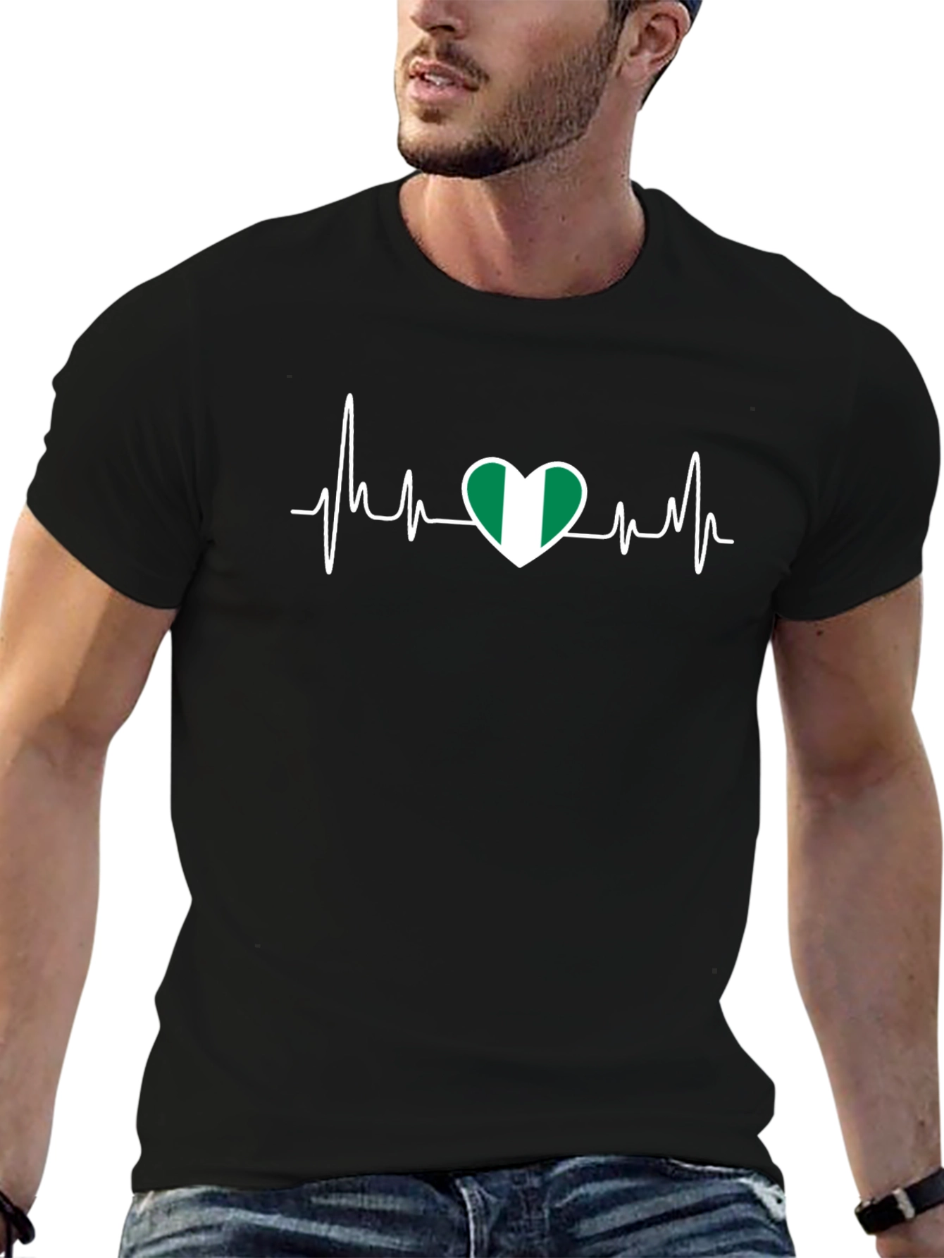 Nigeria Heartbeat T-Shirt - Show Your Love!