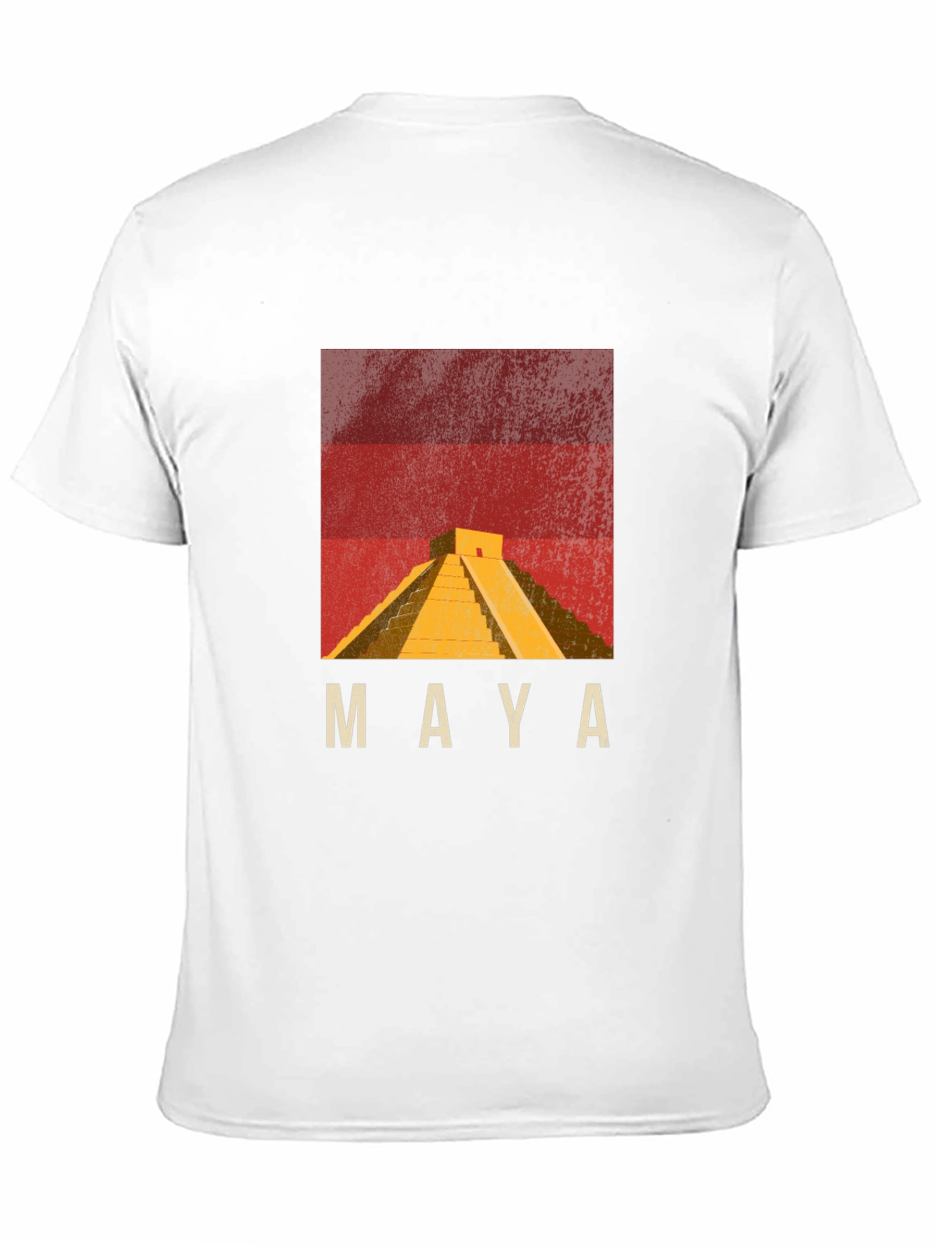 Maya Pyramid Graphic T-Shirt - Black