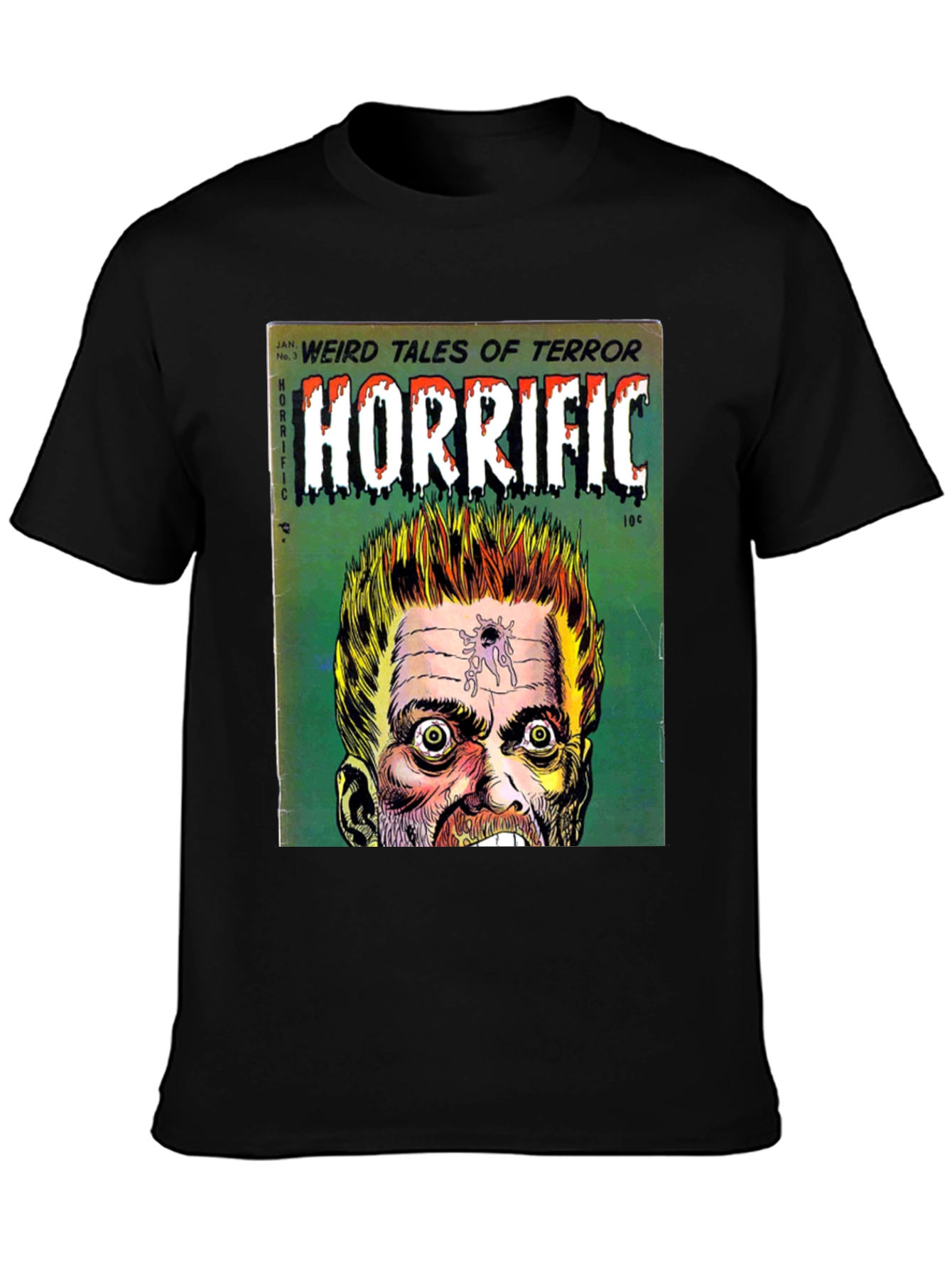 Horrific Weird Tales Comic Book Cover T-Shirt