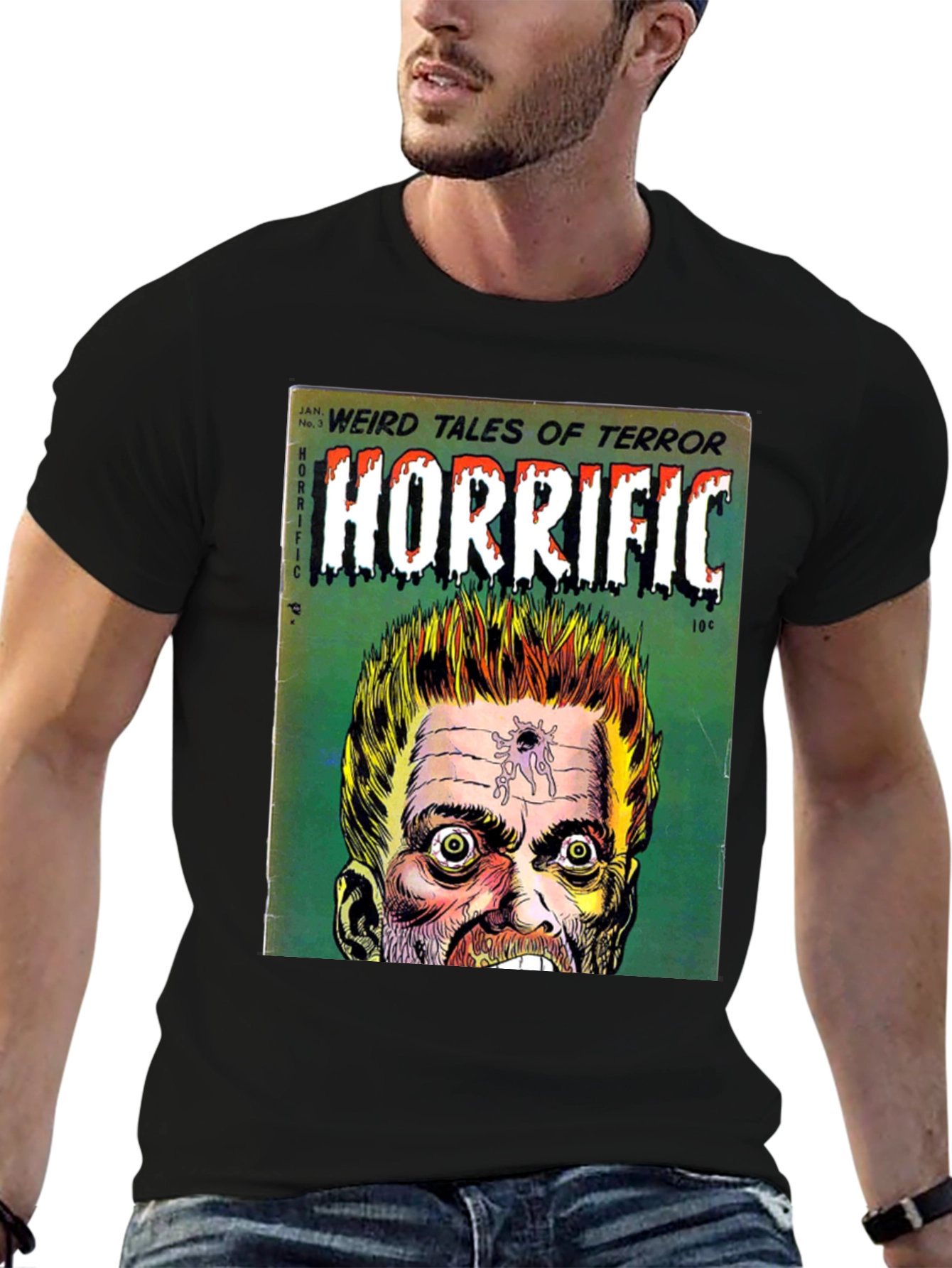 Horrific Weird Tales Comic Book Cover T-Shirt