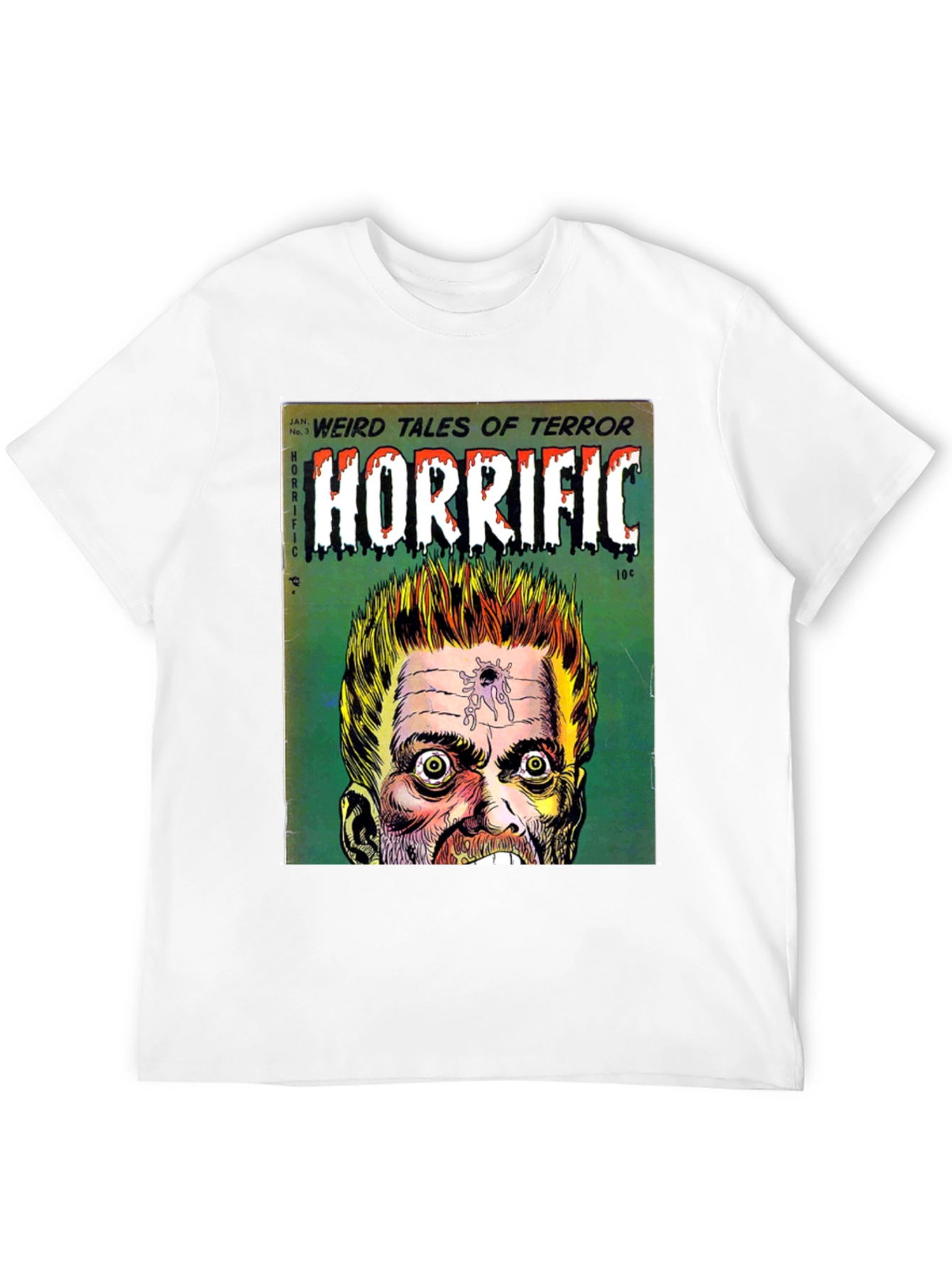 Horrific Weird Tales Comic Book Cover T-Shirt