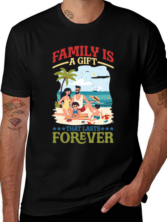Family Is A Gift Beach Graphic T-Shirt