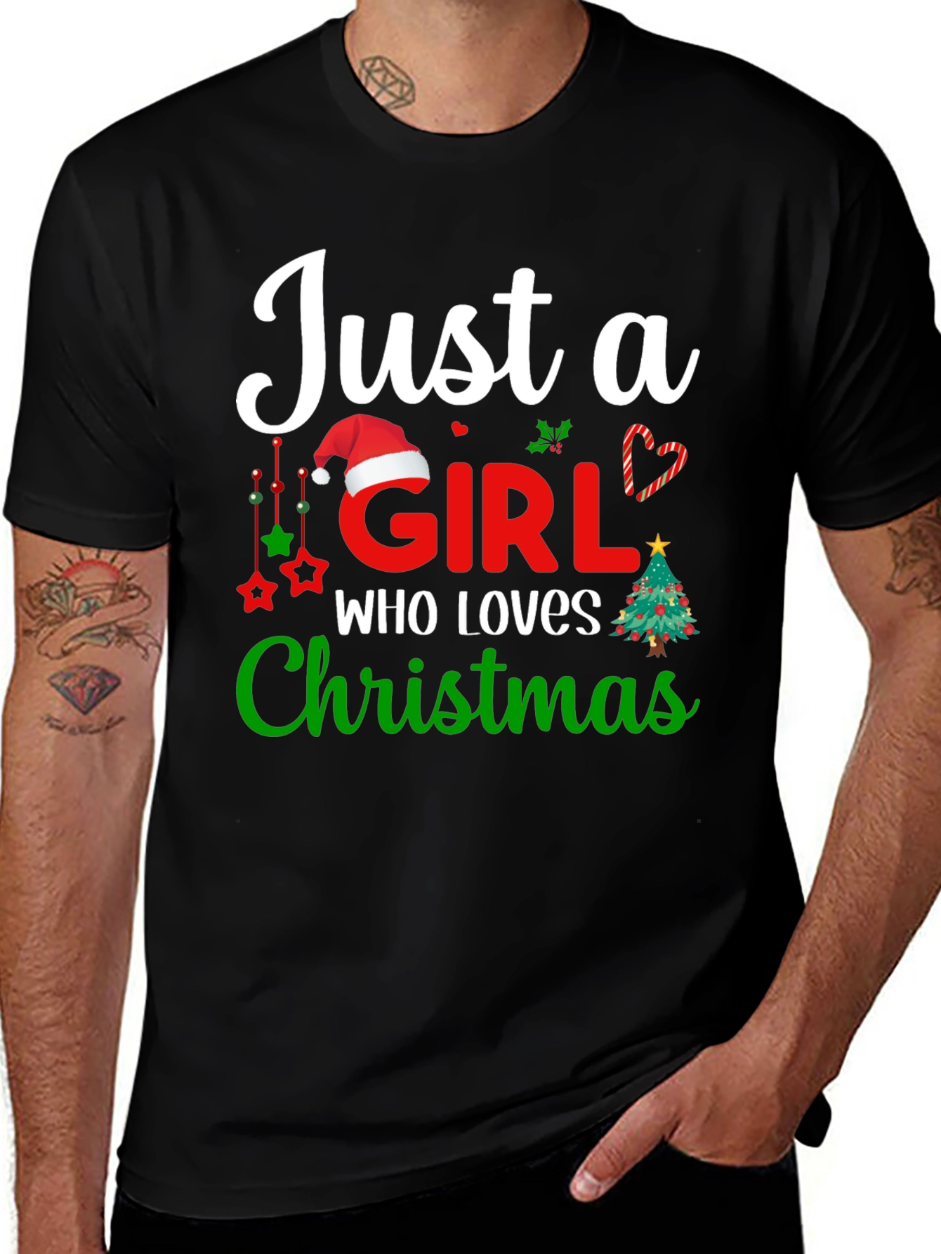 Just A Girl Who Loves Christmas T-Shirt