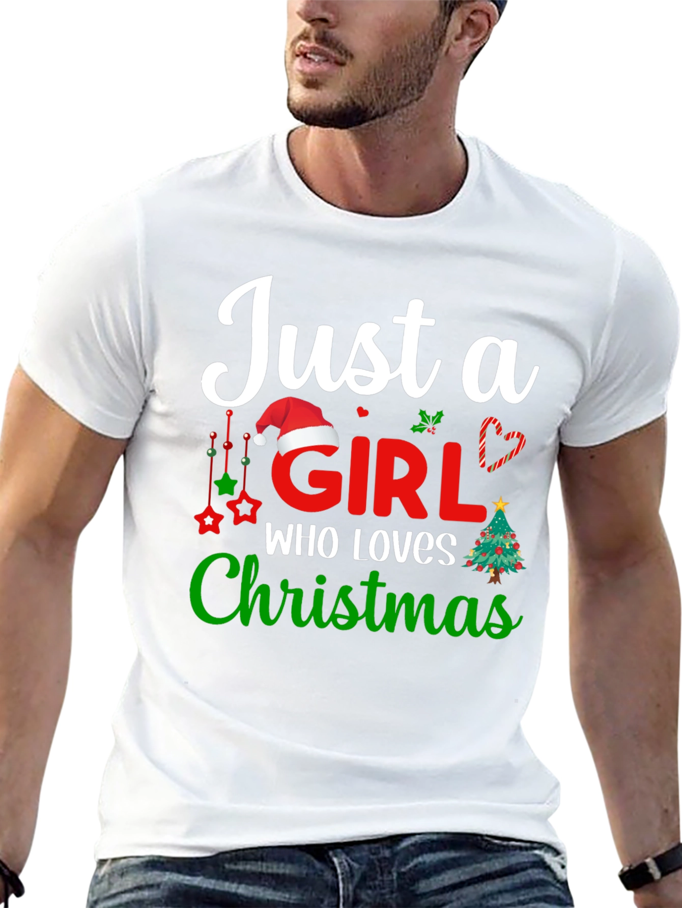 Just A Girl Who Loves Christmas T-Shirt