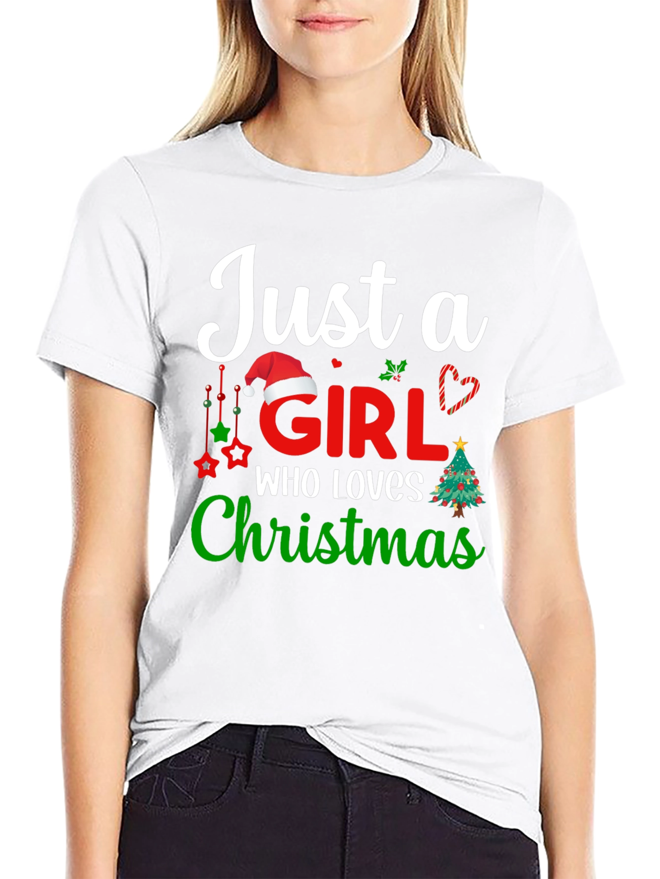 Just A Girl Who Loves Christmas T-Shirt