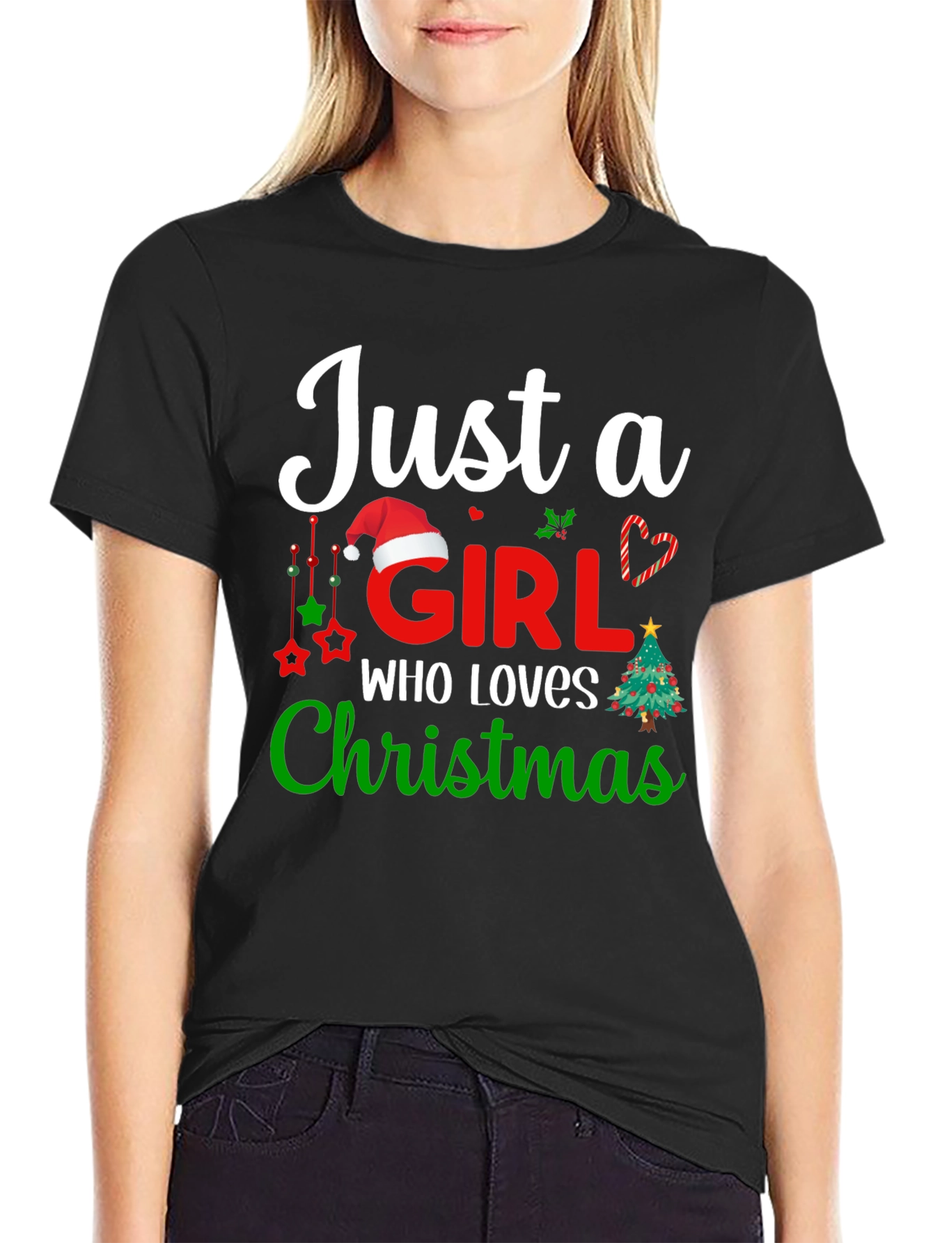 Just A Girl Who Loves Christmas T-Shirt