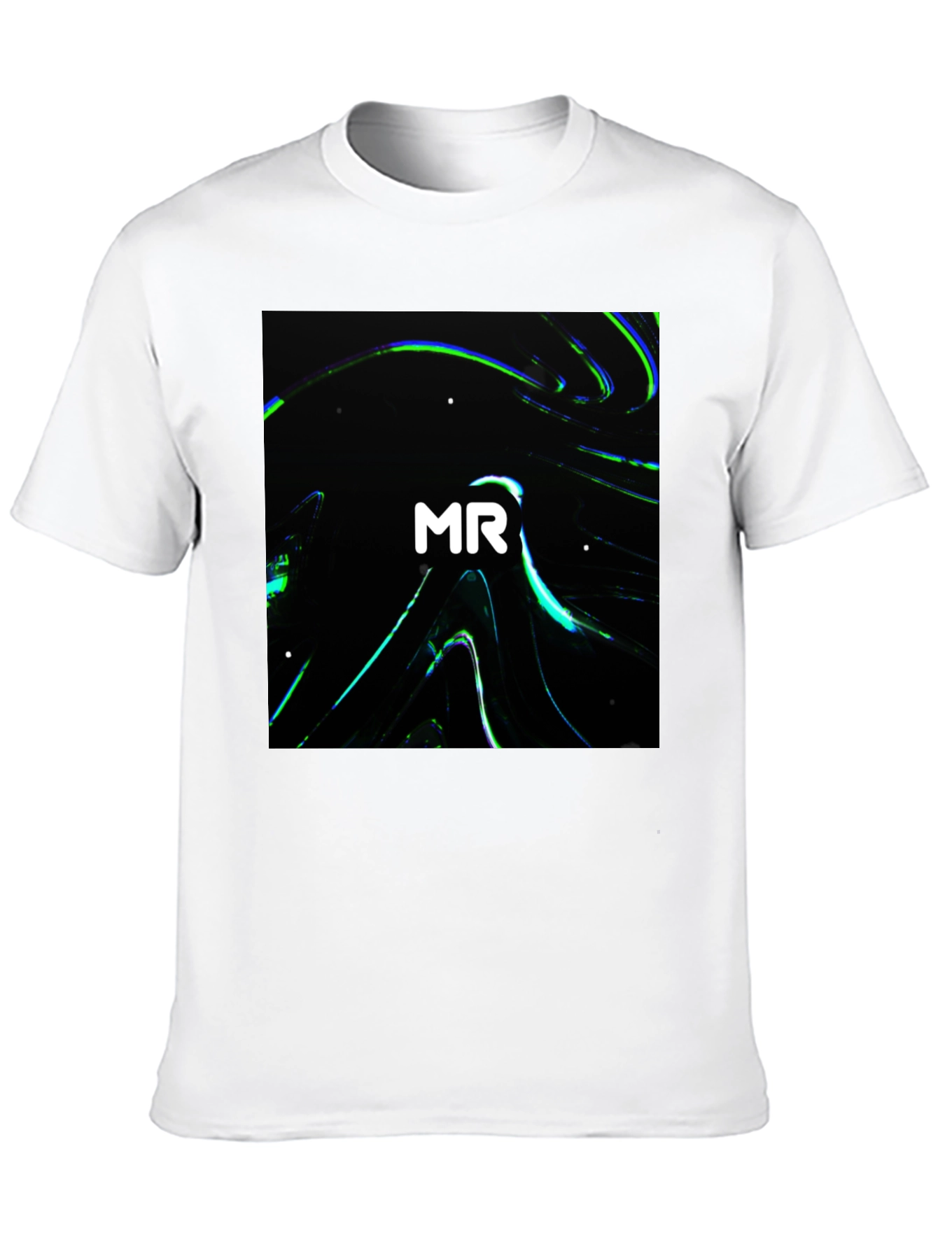 MR Abstract Black Graphic Tee - Modern Casual Wear