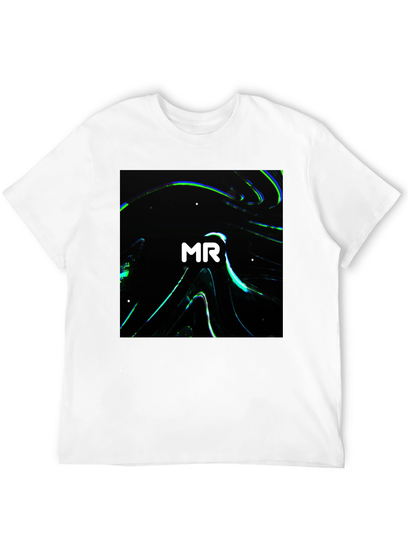 MR Abstract Black Graphic Tee - Modern Casual Wear