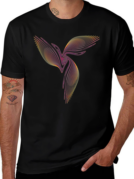 Abstract Bird Graphic T-Shirt - Modern Design