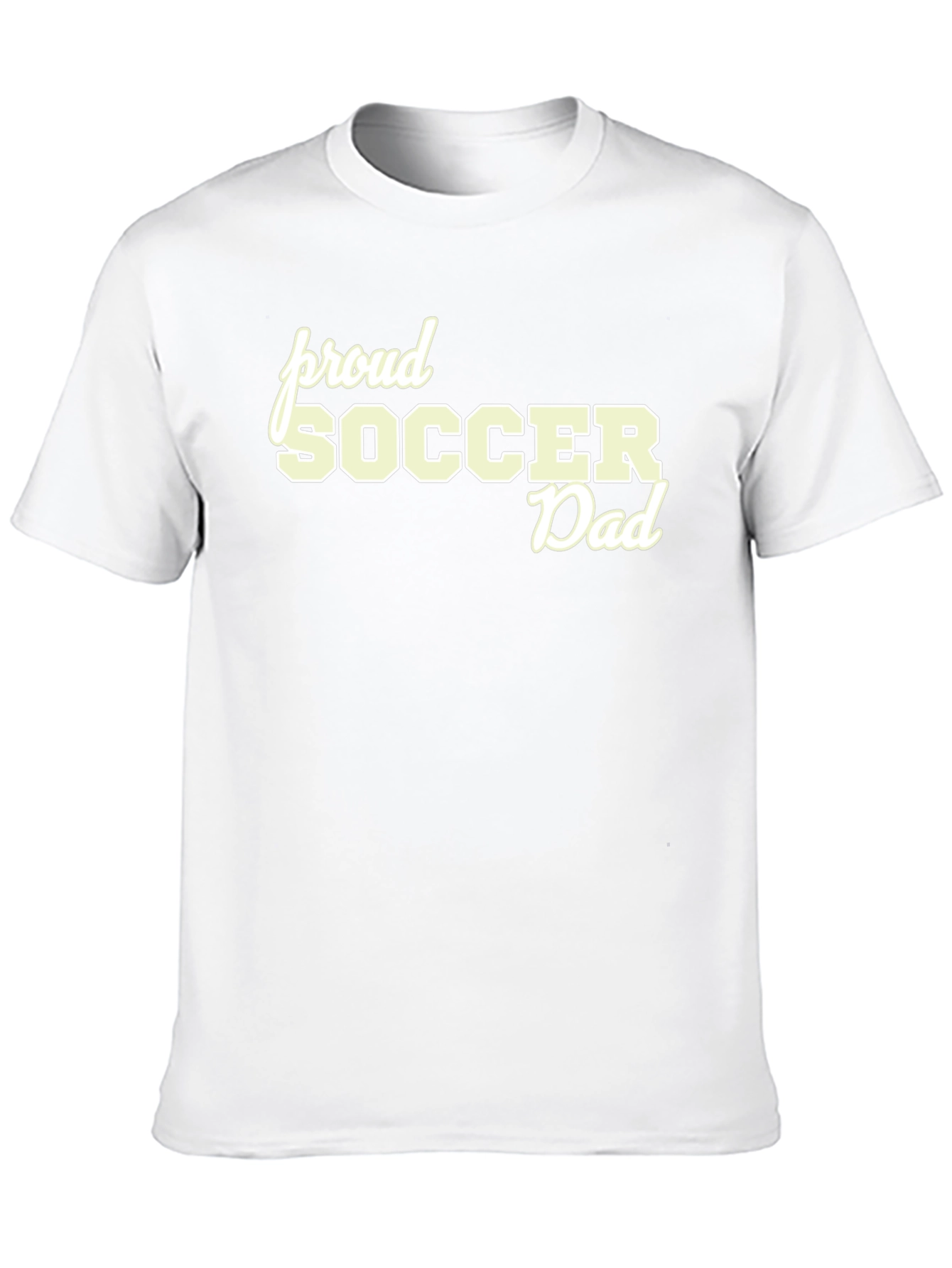 Proud Soccer Dad Black T-Shirt