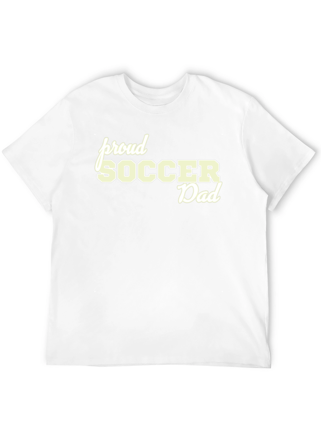 Proud Soccer Dad Black T-Shirt