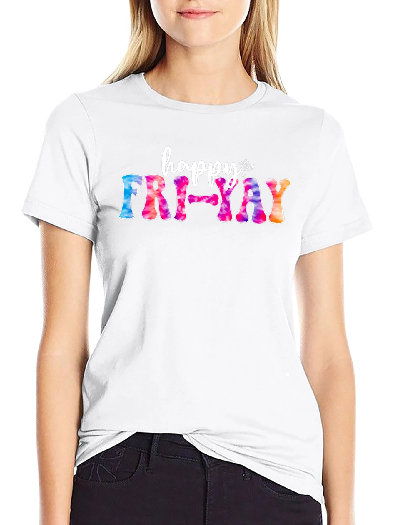 Happy Fri-Yay Tie Dye T-Shirt