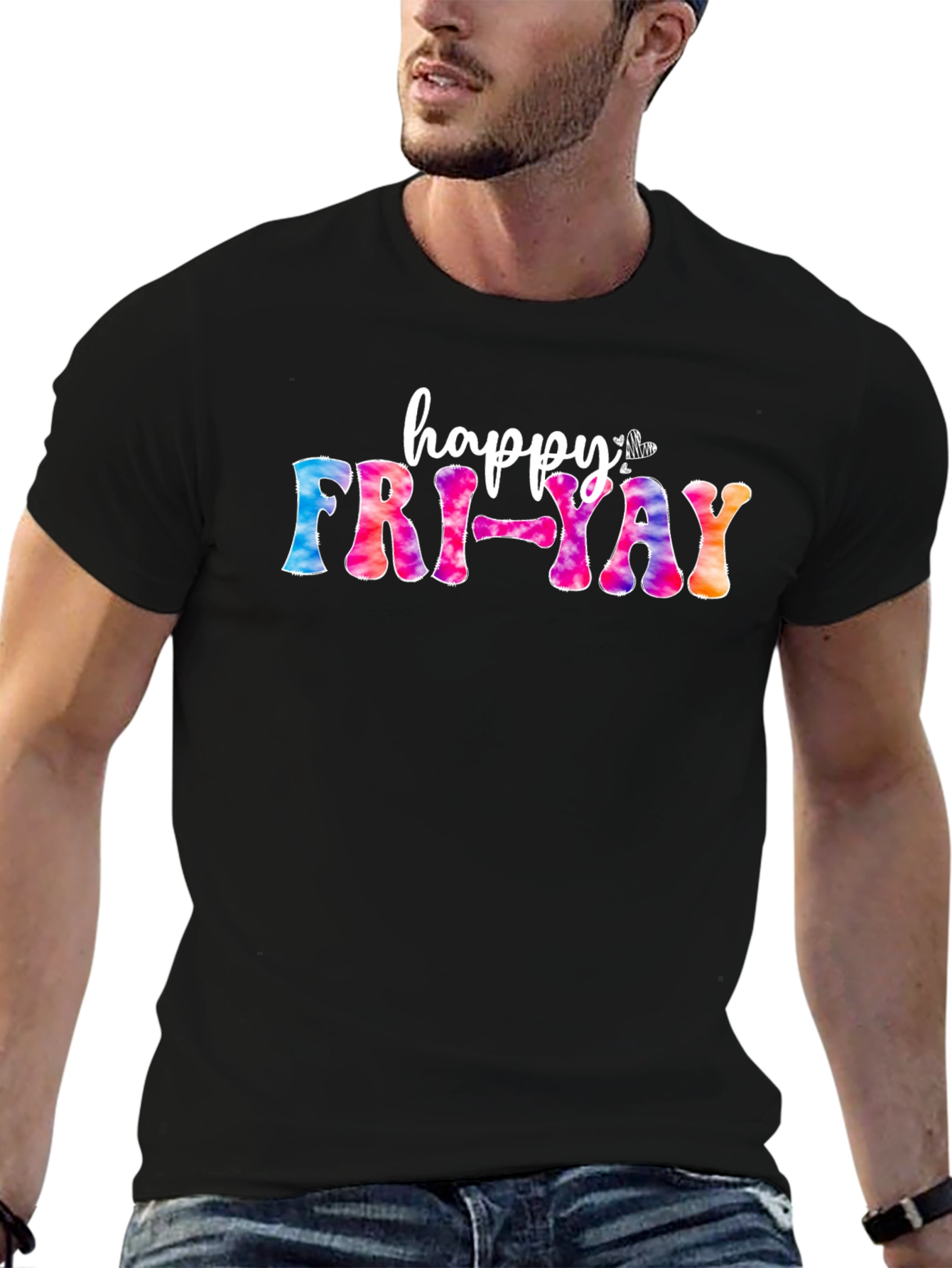 Happy Fri-Yay Tie Dye T-Shirt
