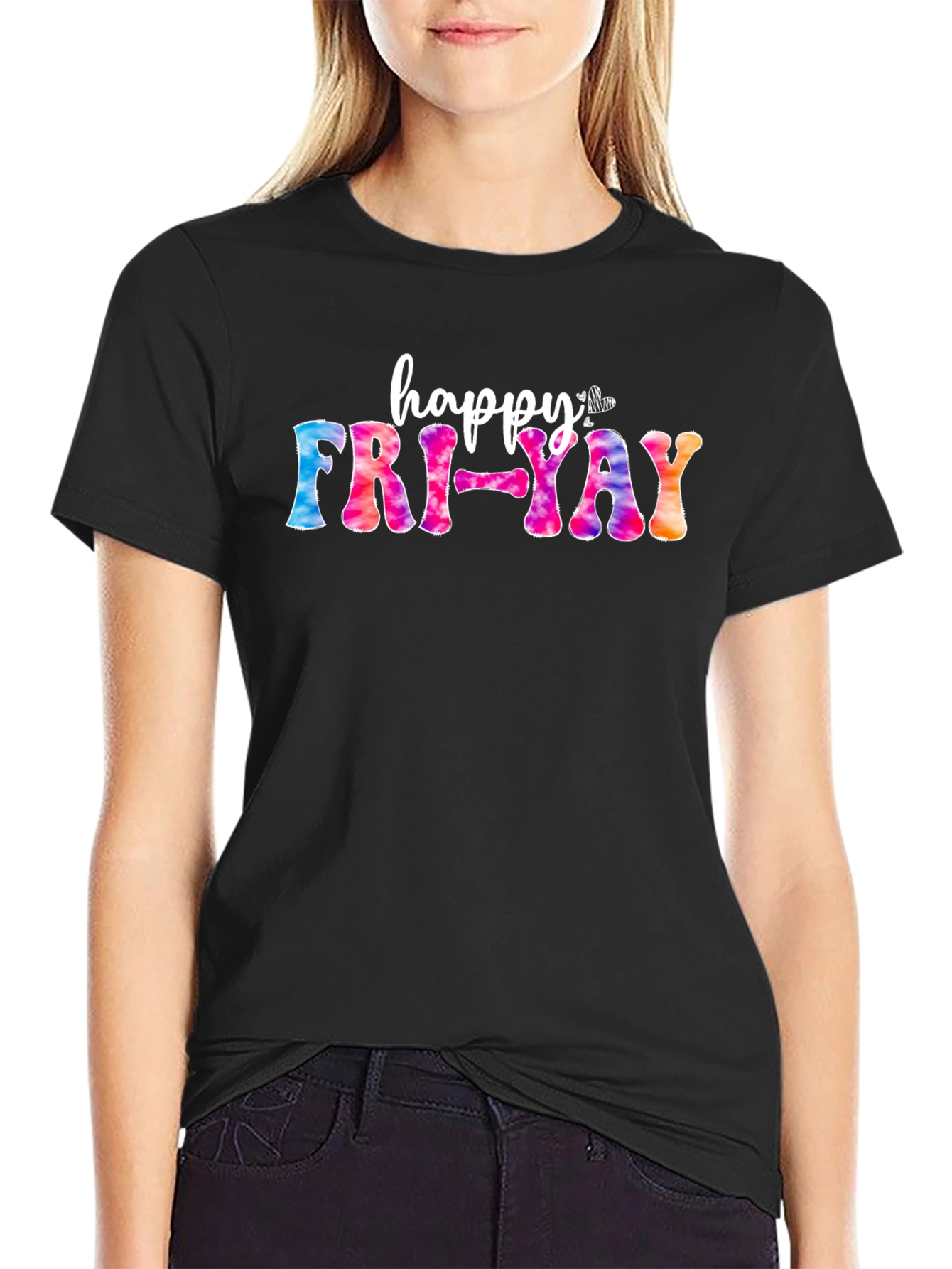 Happy Fri-Yay Tie Dye T-Shirt