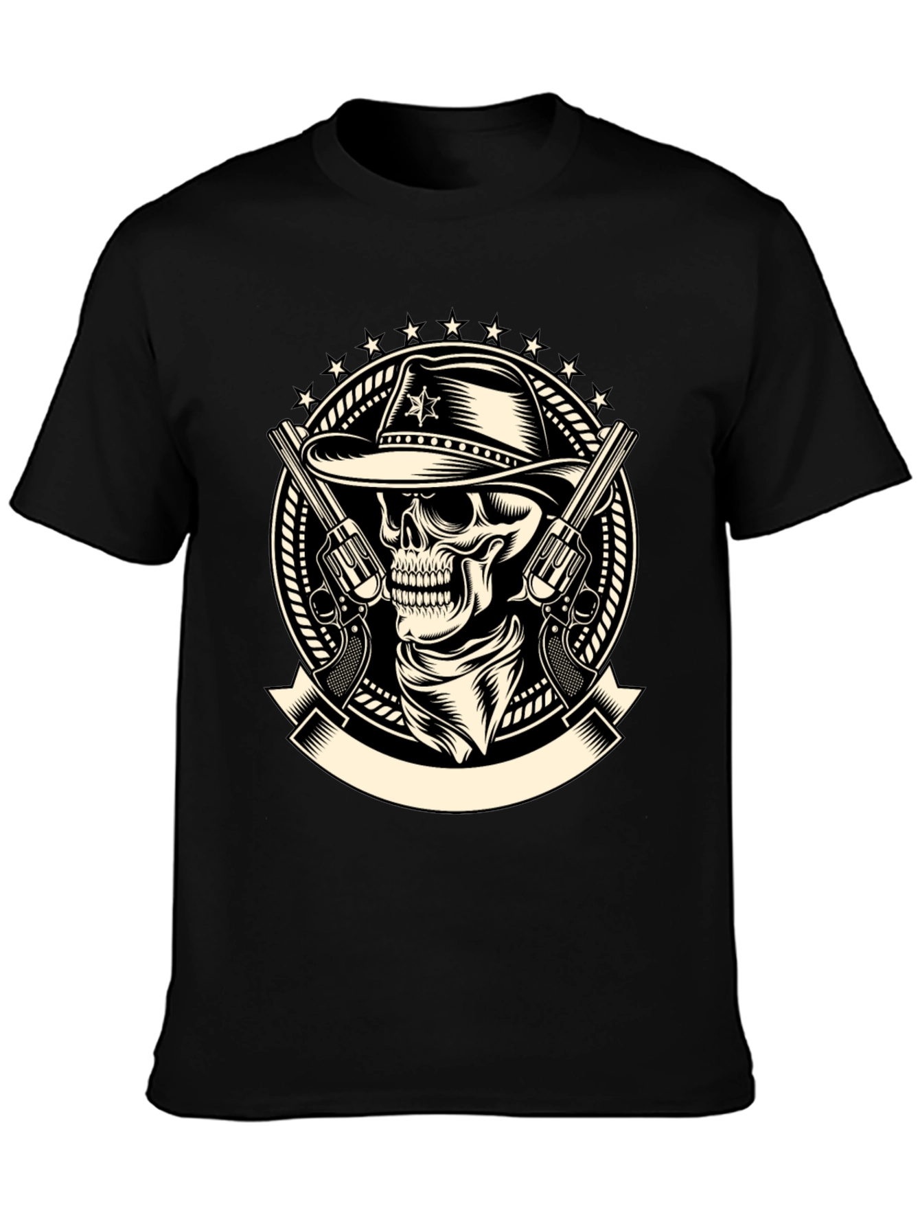 Cowboy Skull T-Shirt - Western Style Tee