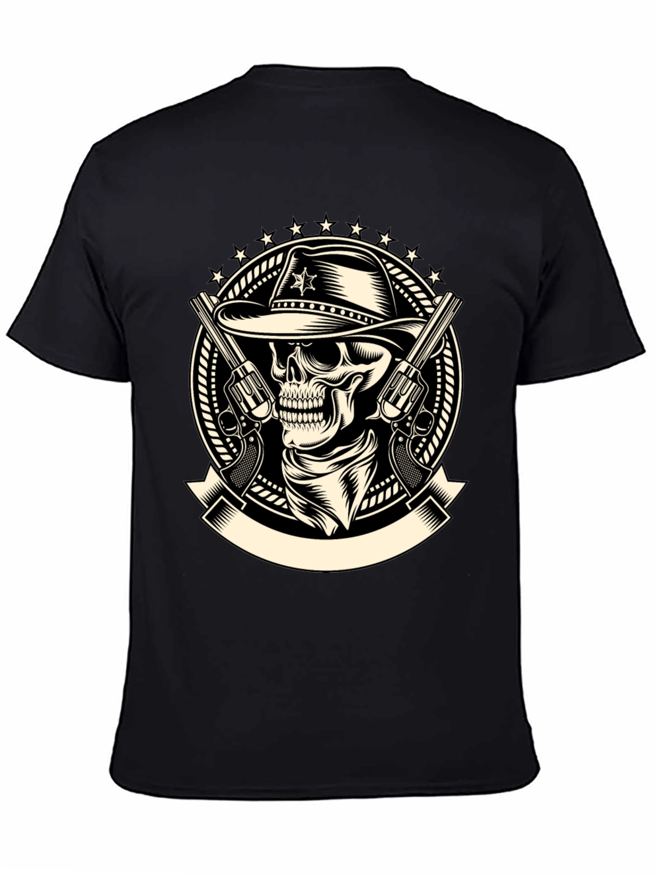 Cowboy Skull T-Shirt - Western Style Tee