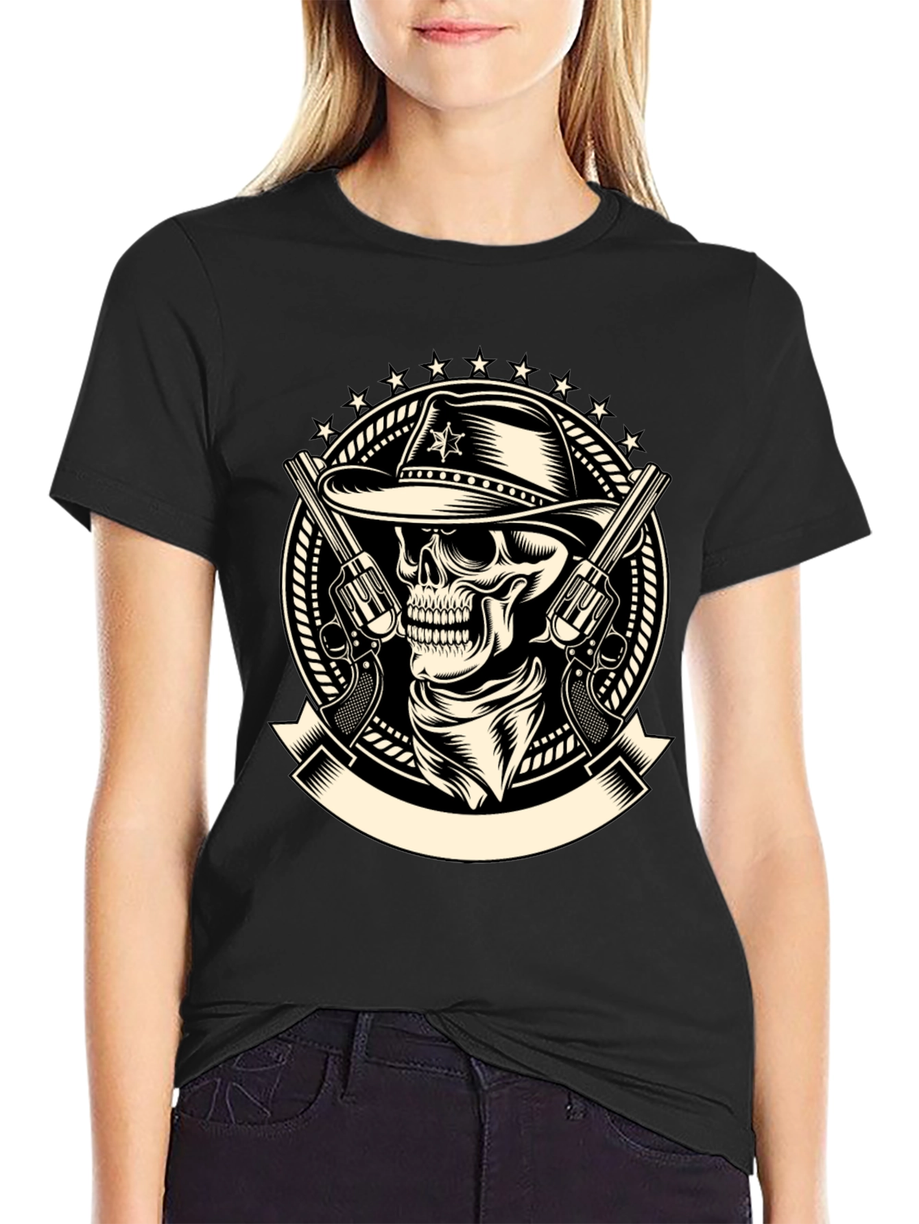 Cowboy Skull T-Shirt - Western Style Tee