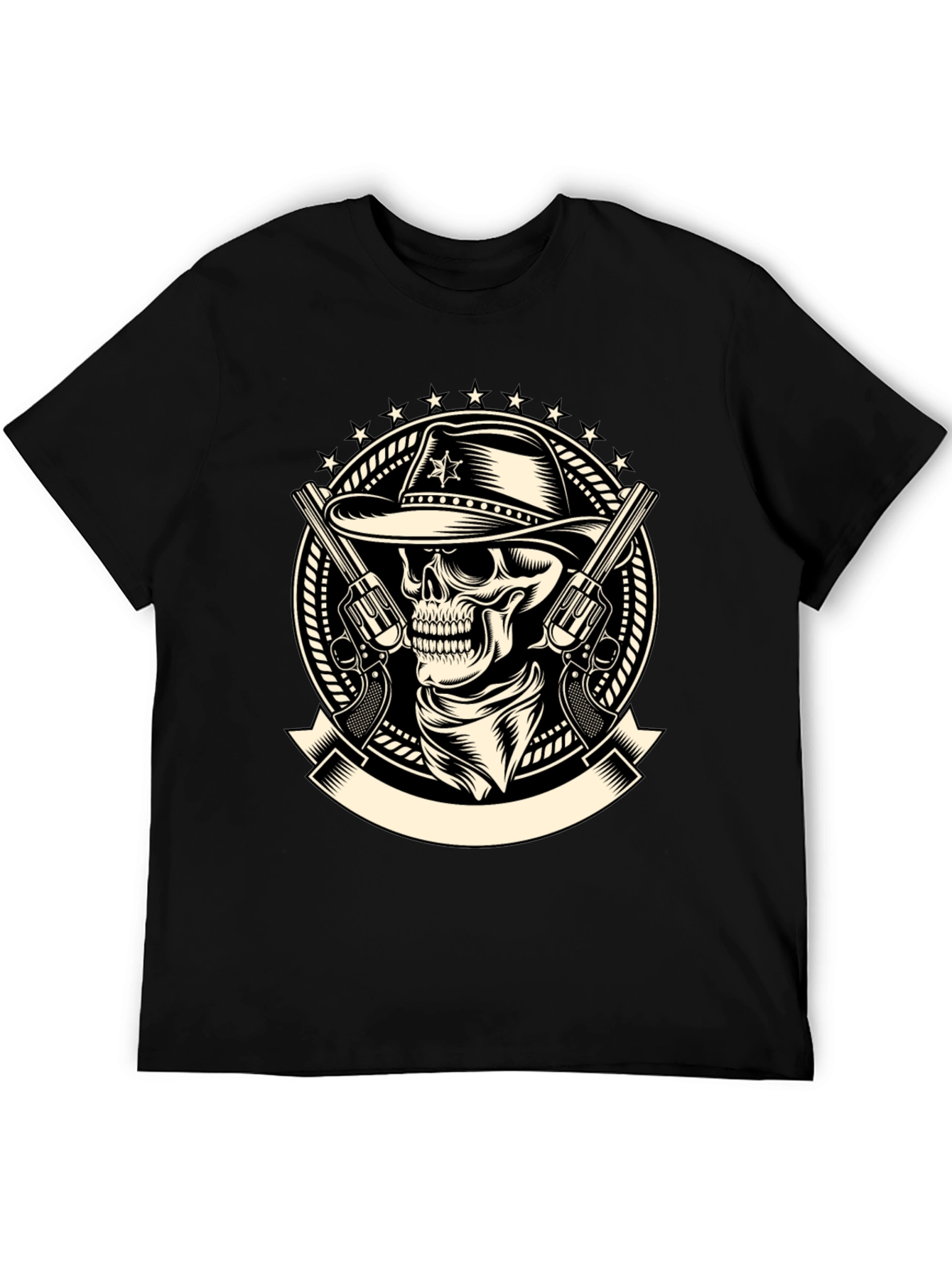 Cowboy Skull T-Shirt - Western Style Tee