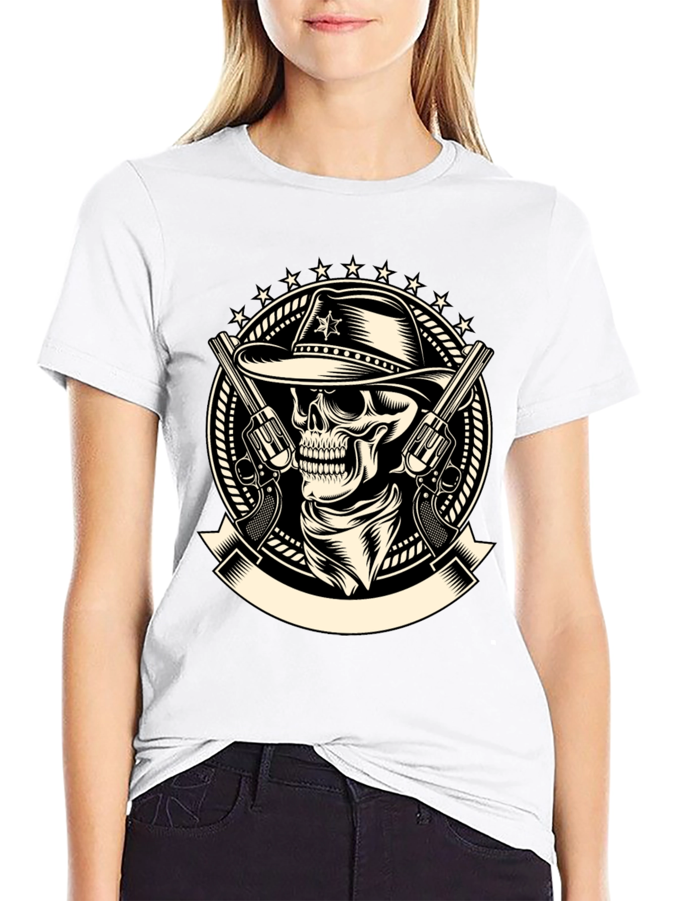 Cowboy Skull T-Shirt - Western Style Tee