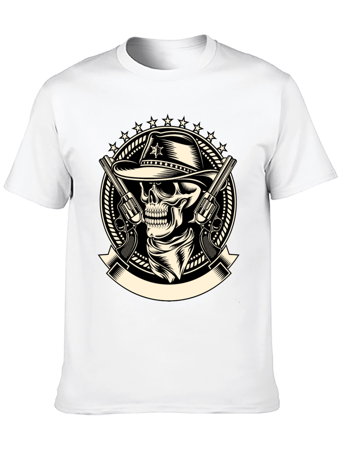 Cowboy Skull T-Shirt - Western Style Tee