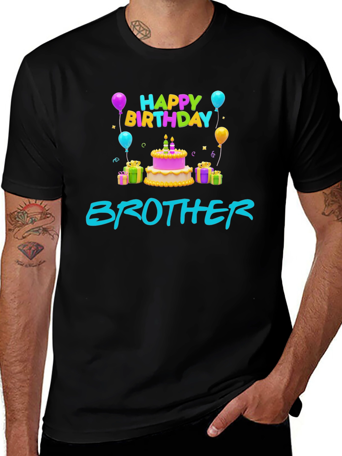 Happy Birthday Brother Graphic Tee