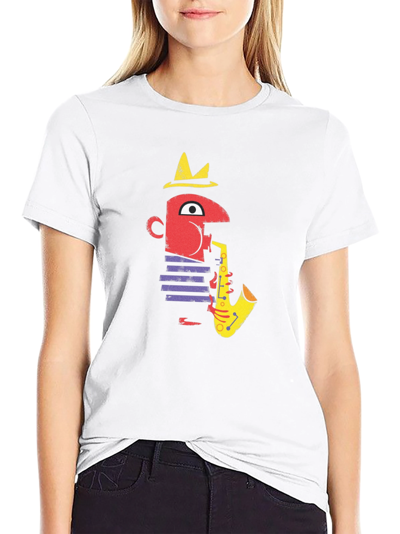 Jazz Saxophone Player Graphic T-Shirt