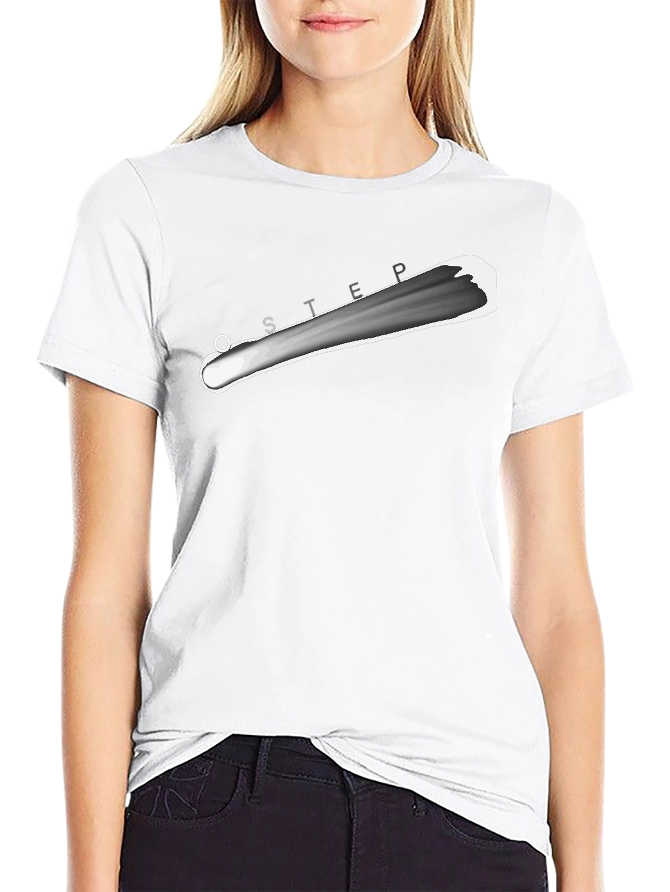 Mens Black T-Shirt with Graphic Design