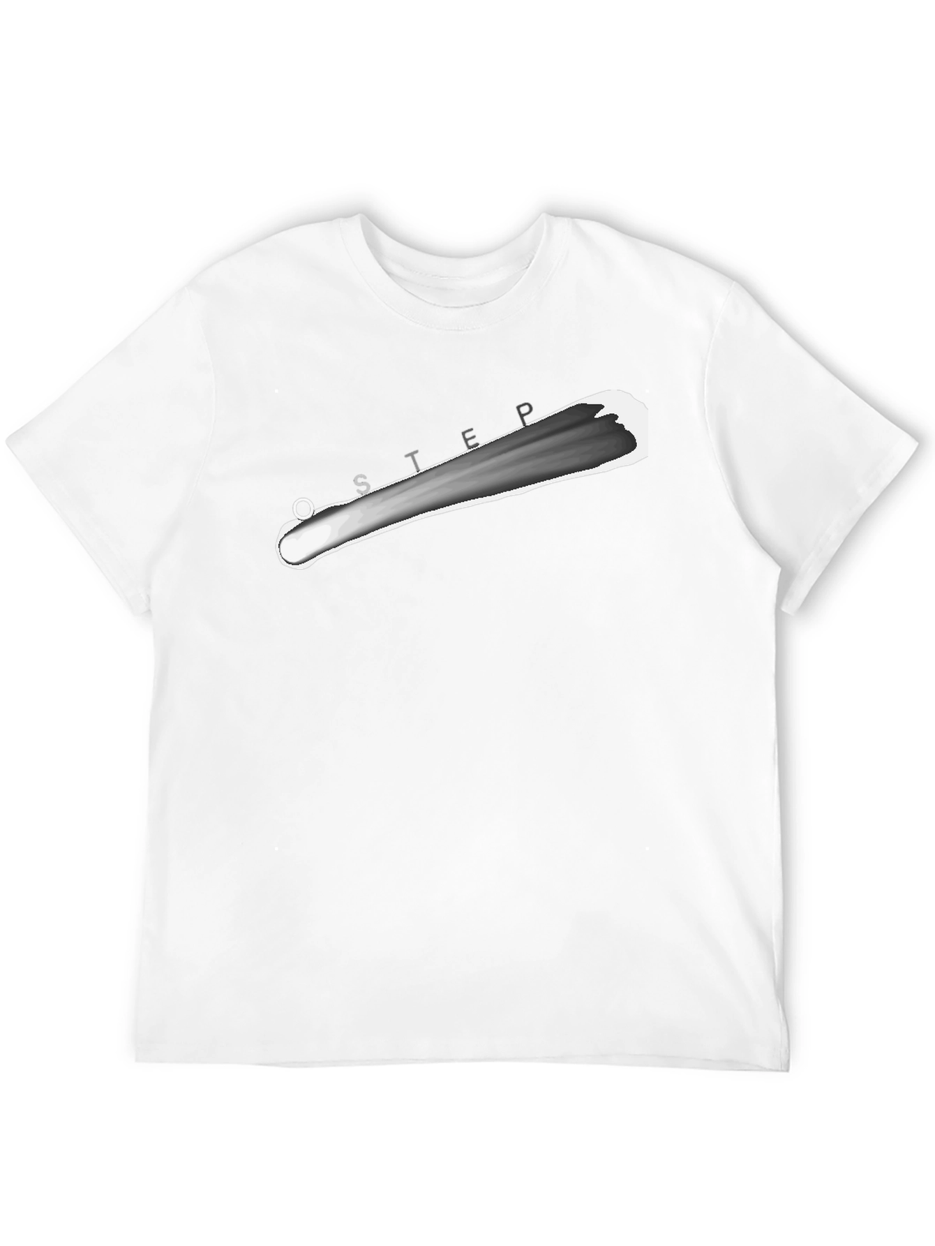 Mens Black T-Shirt with Graphic Design