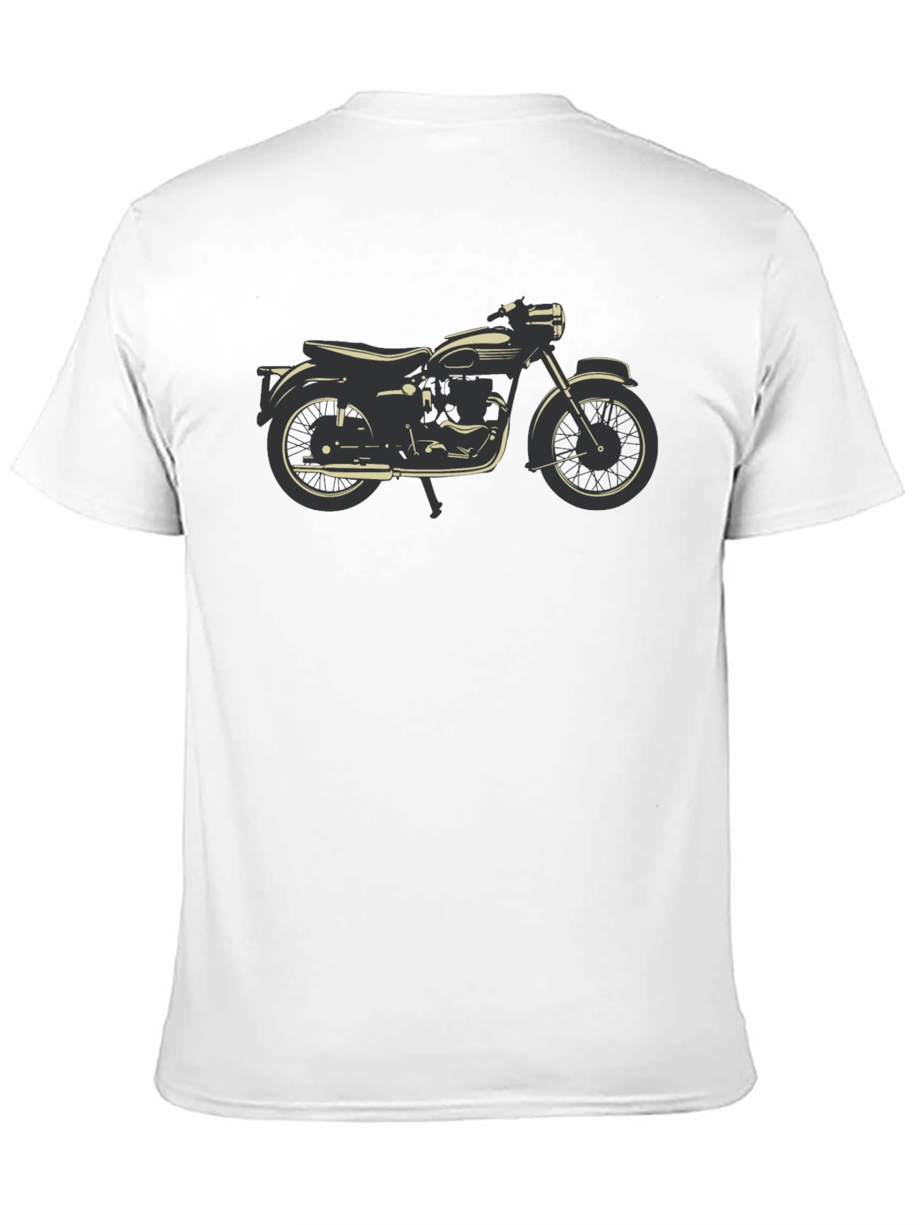 Classic Motorcycle Graphic Tee - Black