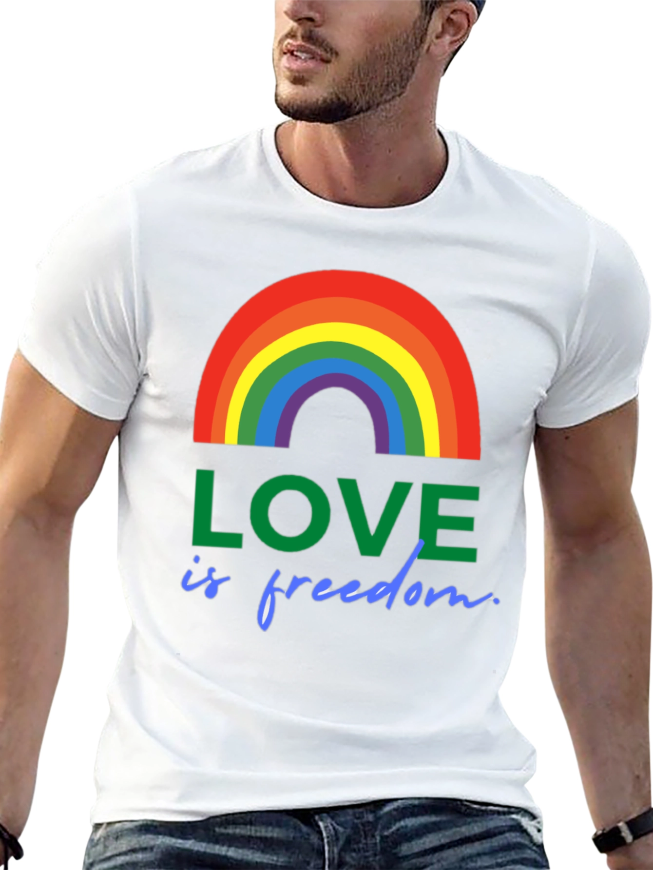 Love is Freedom Rainbow Pride T-Shirt
