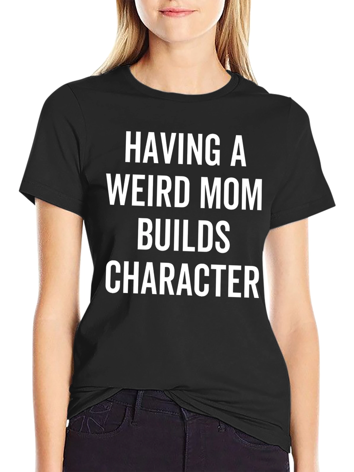 Weird Mom Builds Character Graphic Tee