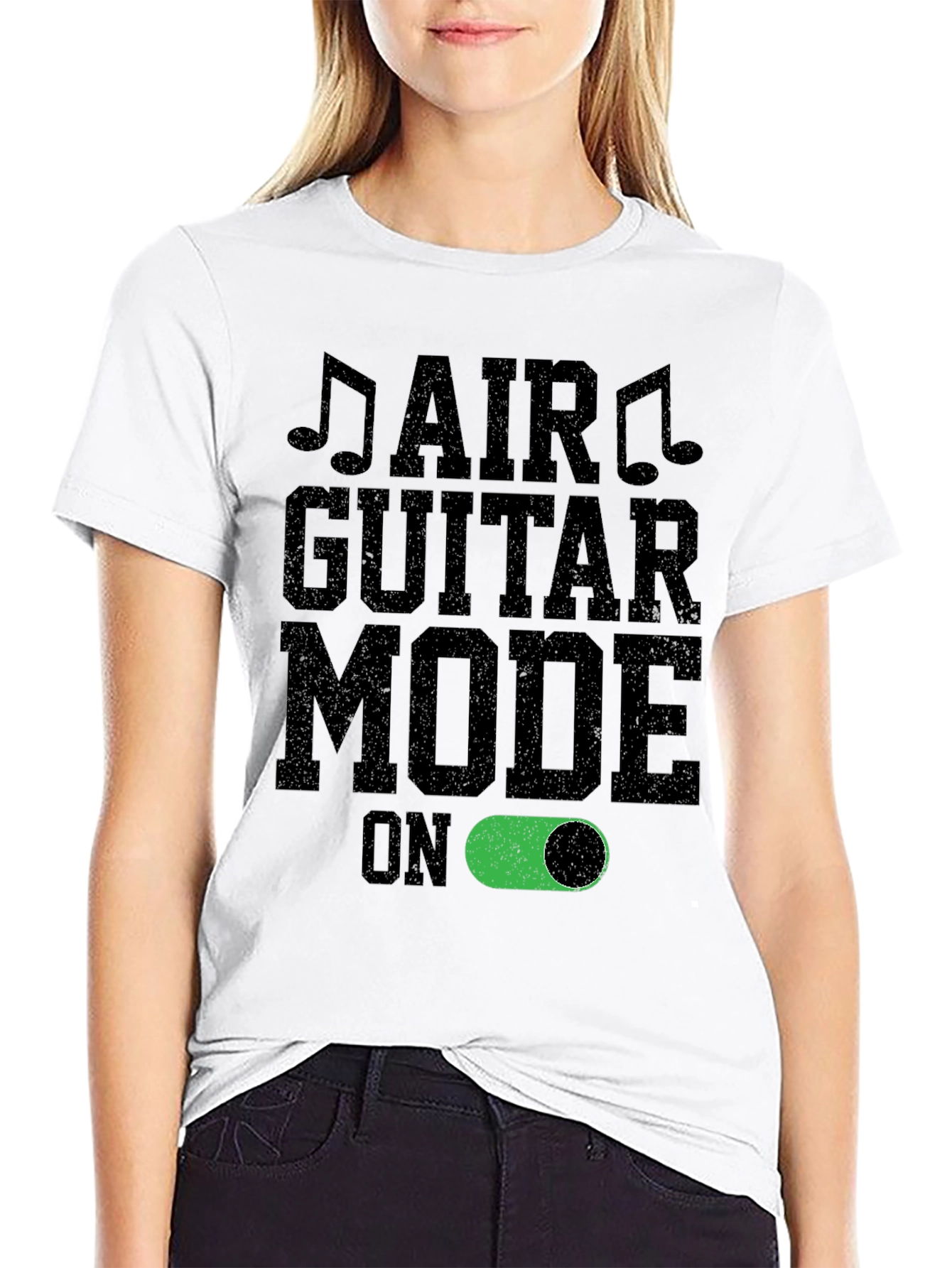 Air Guitar Mode On T-Shirt | Music Lover Tee