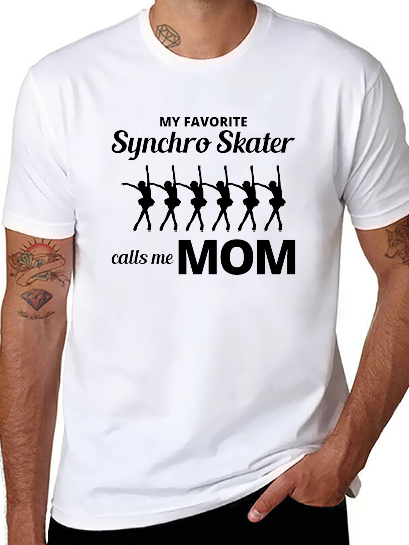Synchro Skater Mom T-Shirt - Figure Skating Fan Apparel