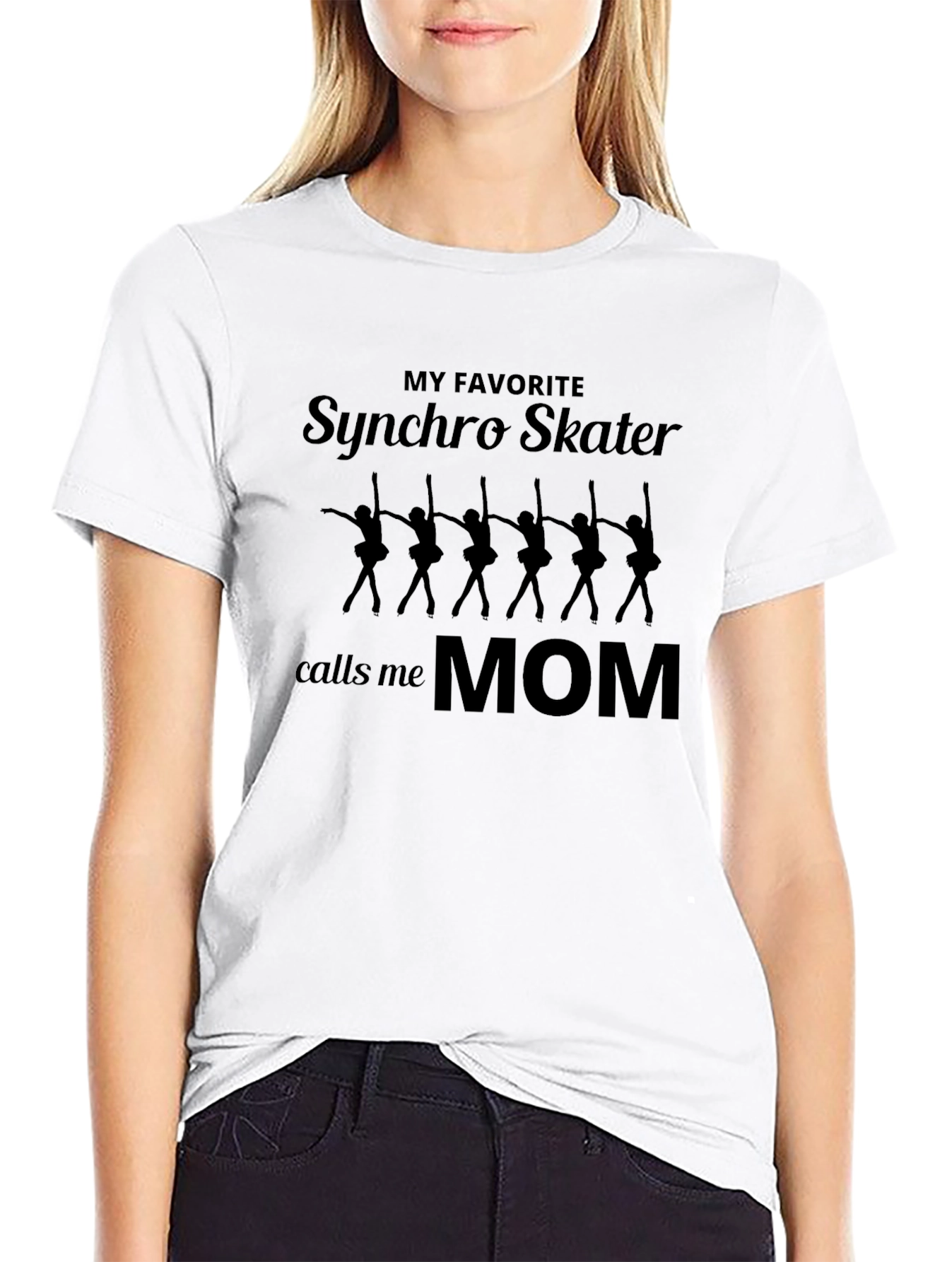Synchro Skater Mom T-Shirt - Figure Skating Fan Apparel