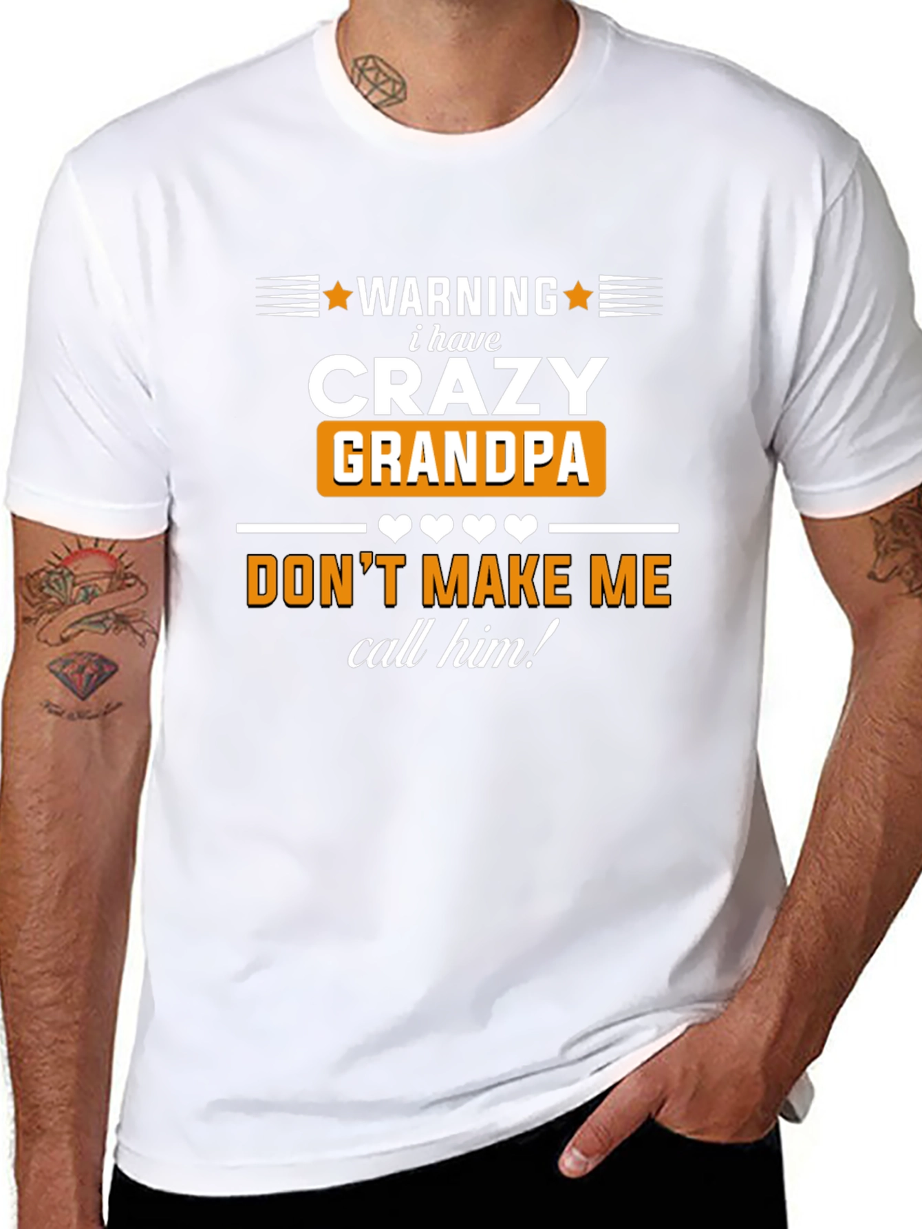Warning Crazy Grandpa T-Shirt