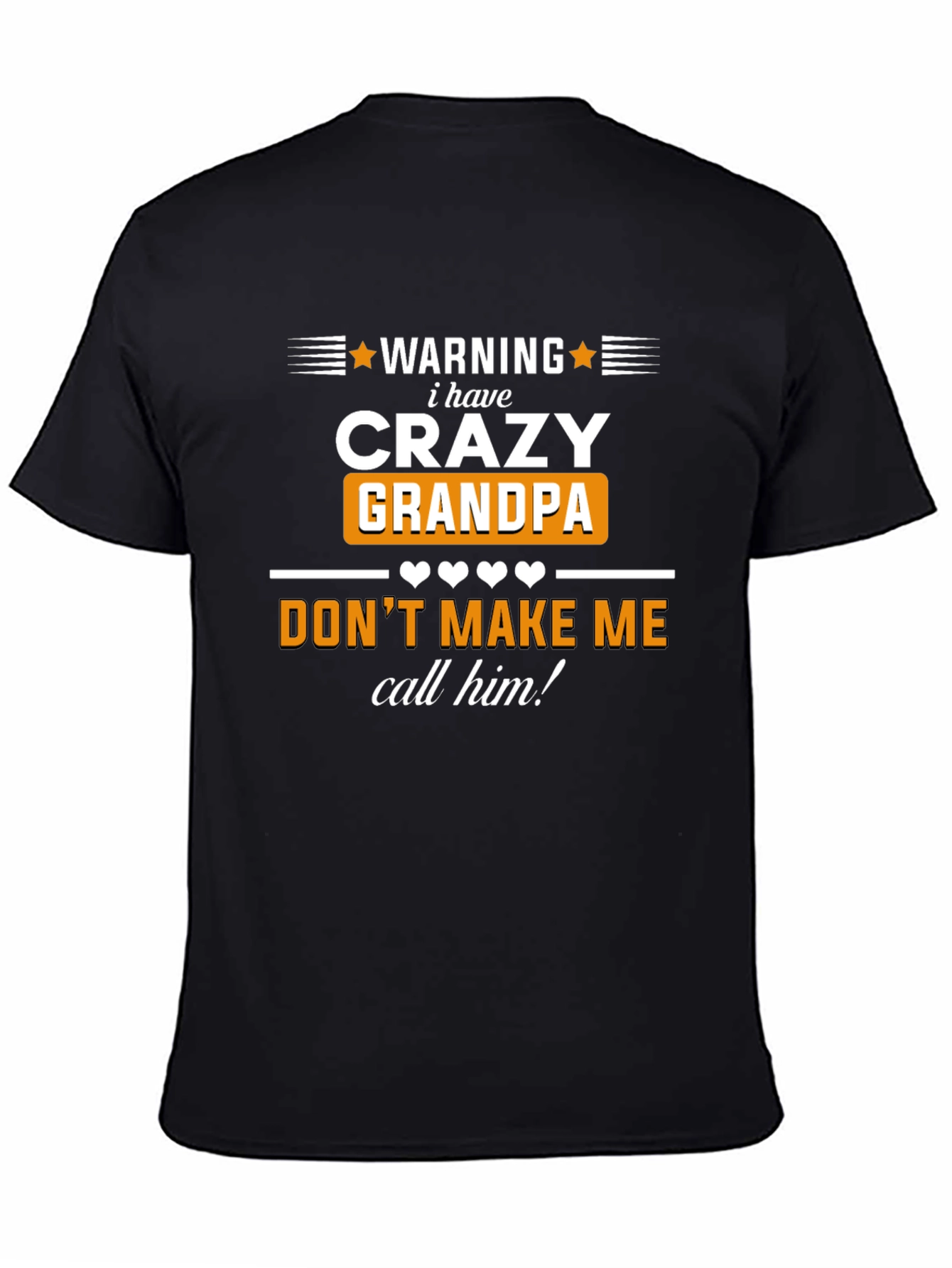 Warning Crazy Grandpa T-Shirt