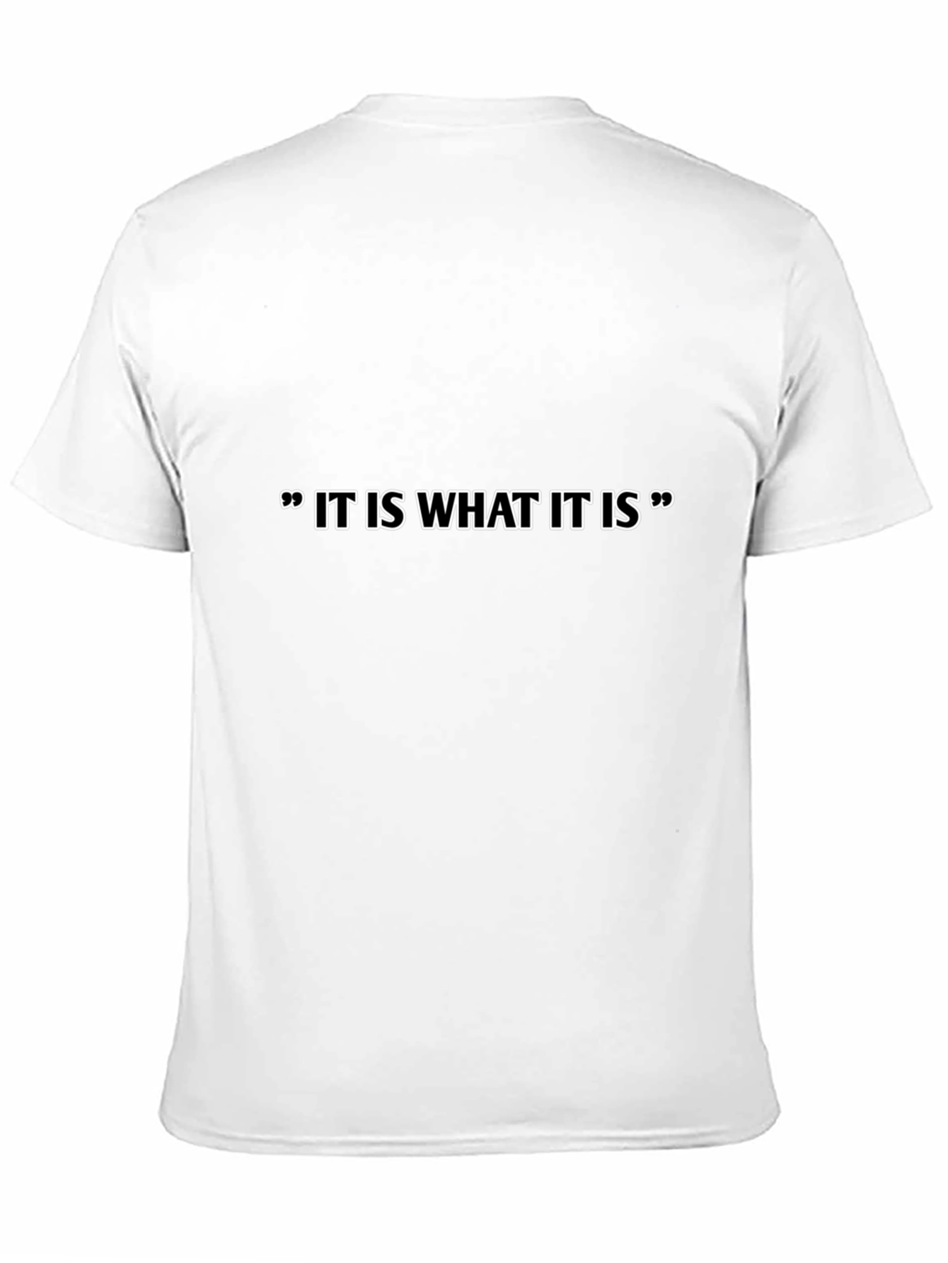 It Is What It Is Black Graphic Tee