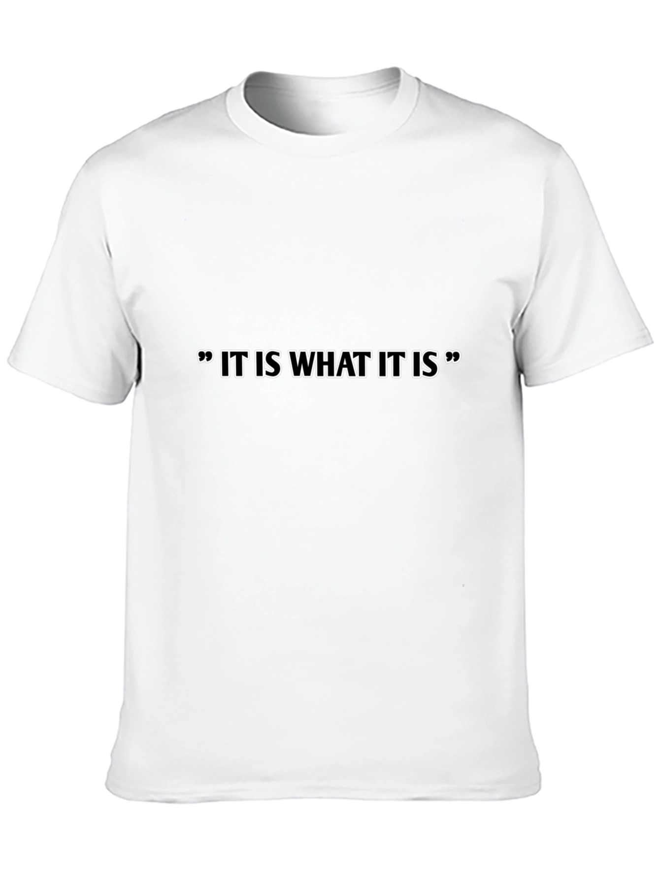 It Is What It Is Black Graphic Tee