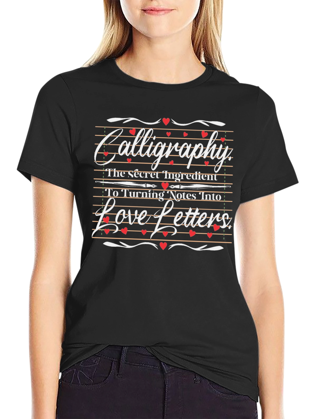 Calligraphy Love Letters T-Shirt