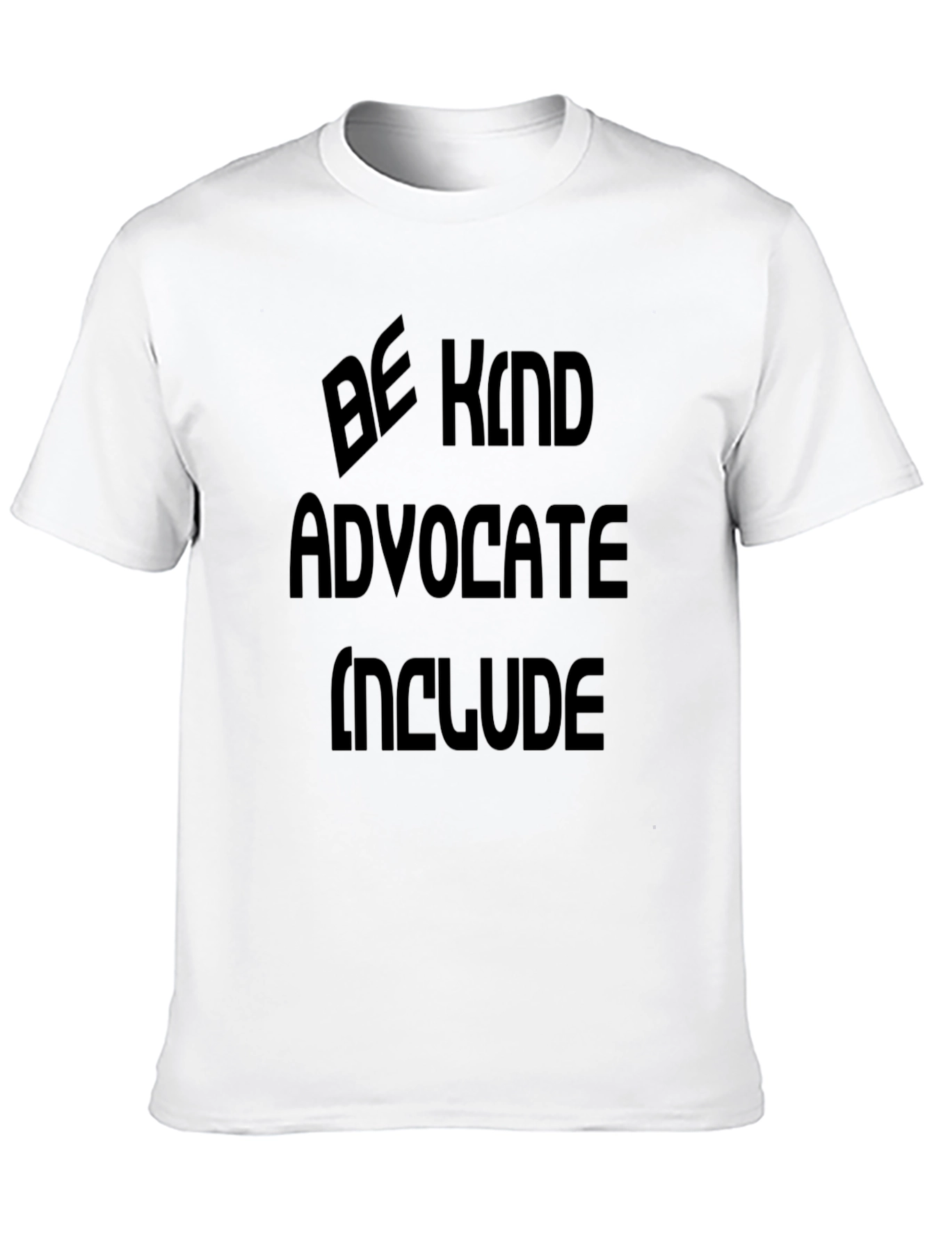 Be Kind Advocate Include Black Graphic T-Shirt