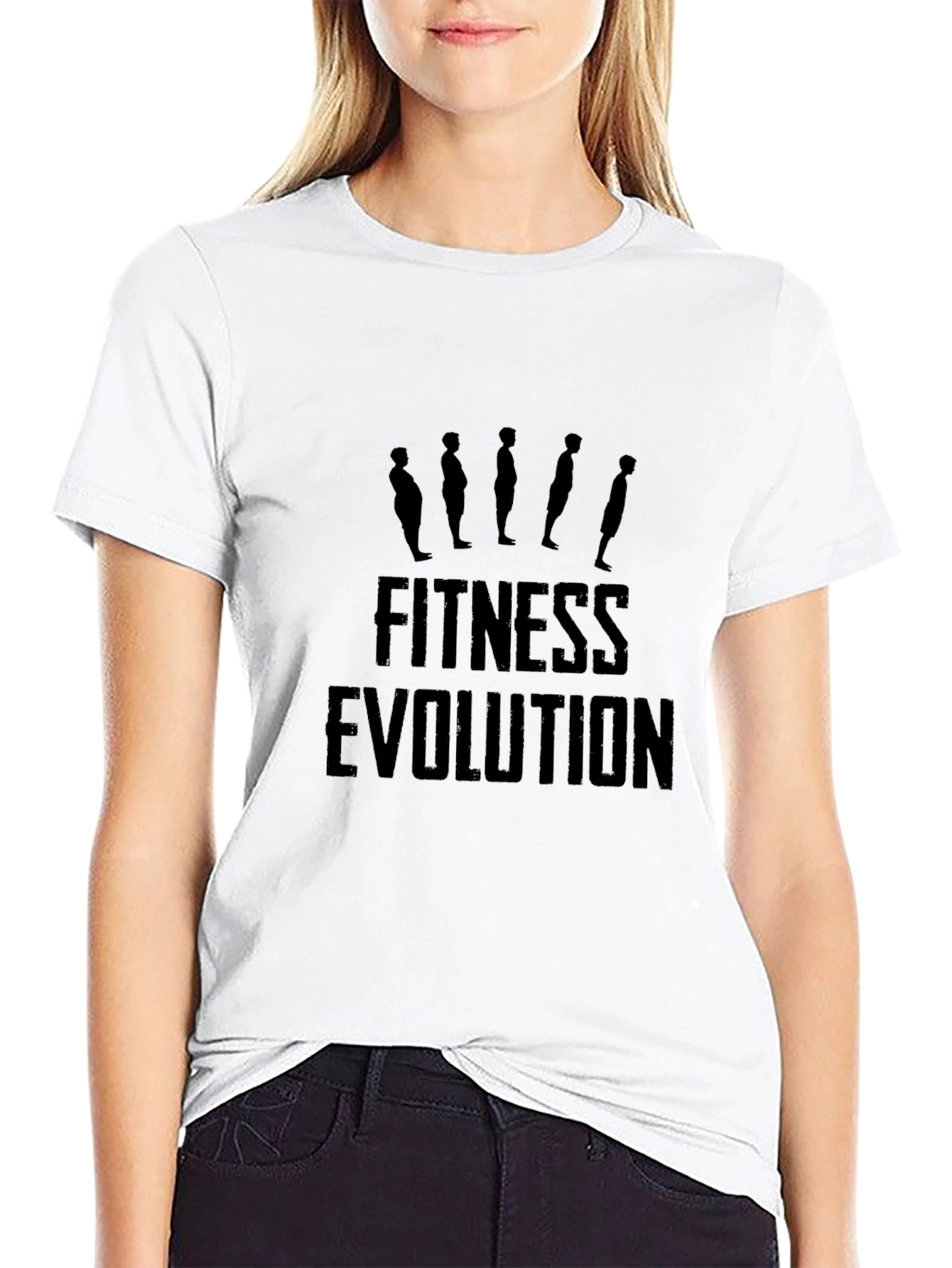 Fitness Evolution T-Shirt - Black Graphic Tee