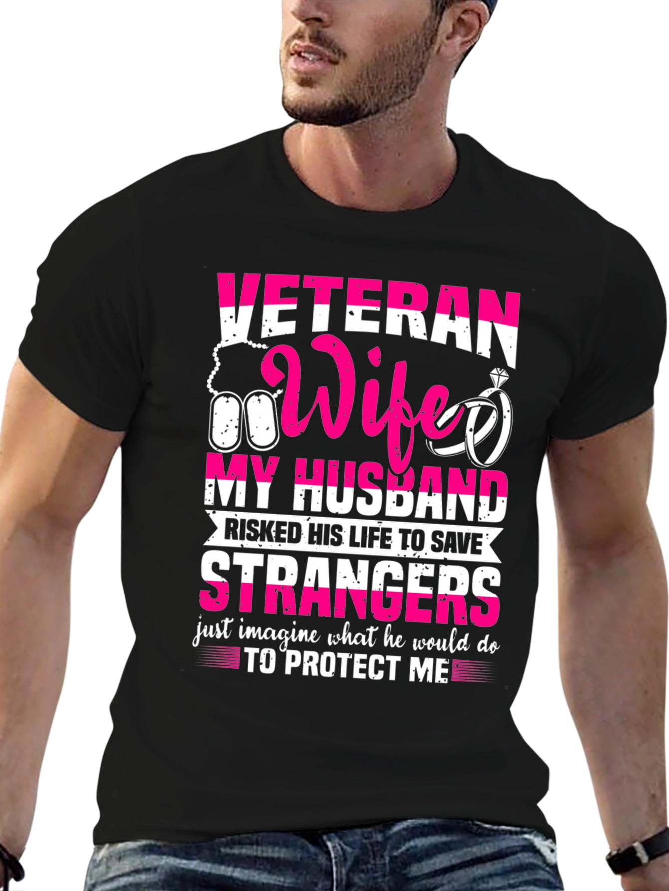 Veteran Wife T-Shirt: My Husband My Hero