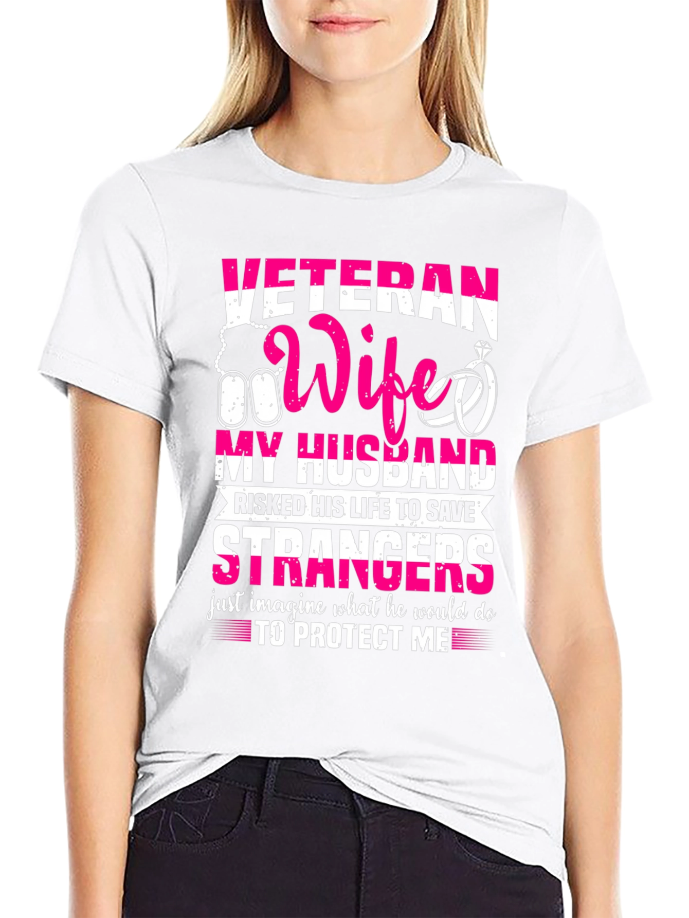 Veteran Wife T-Shirt: My Husband My Hero