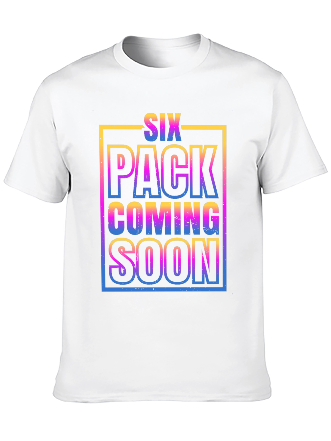 Six Pack Coming Soon Graphic T-Shirt