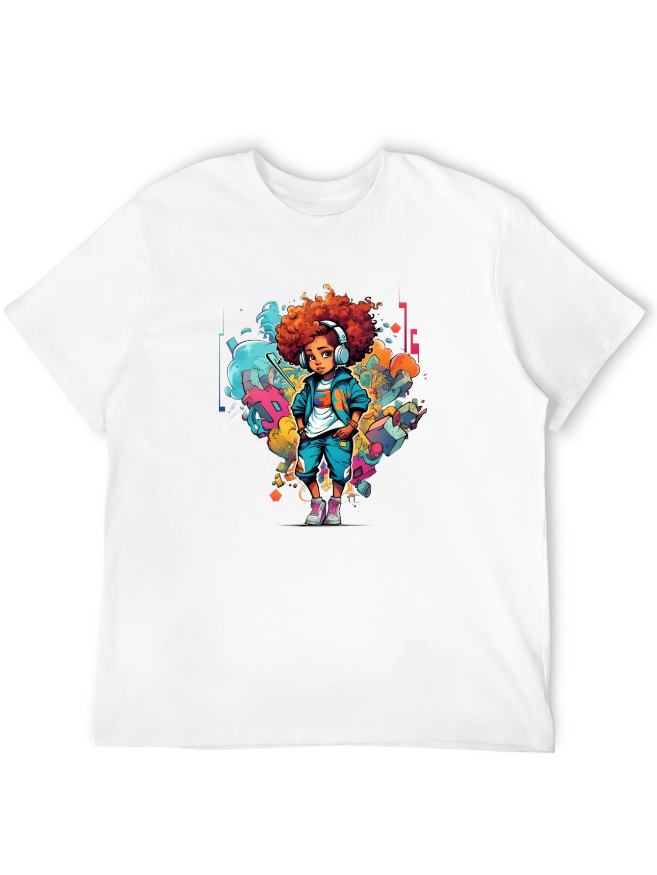 Cool Kid Graphic Print Black T-Shirt