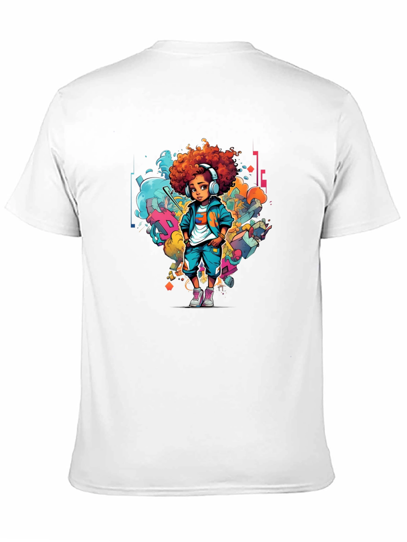Cool Kid Graphic Print Black T-Shirt