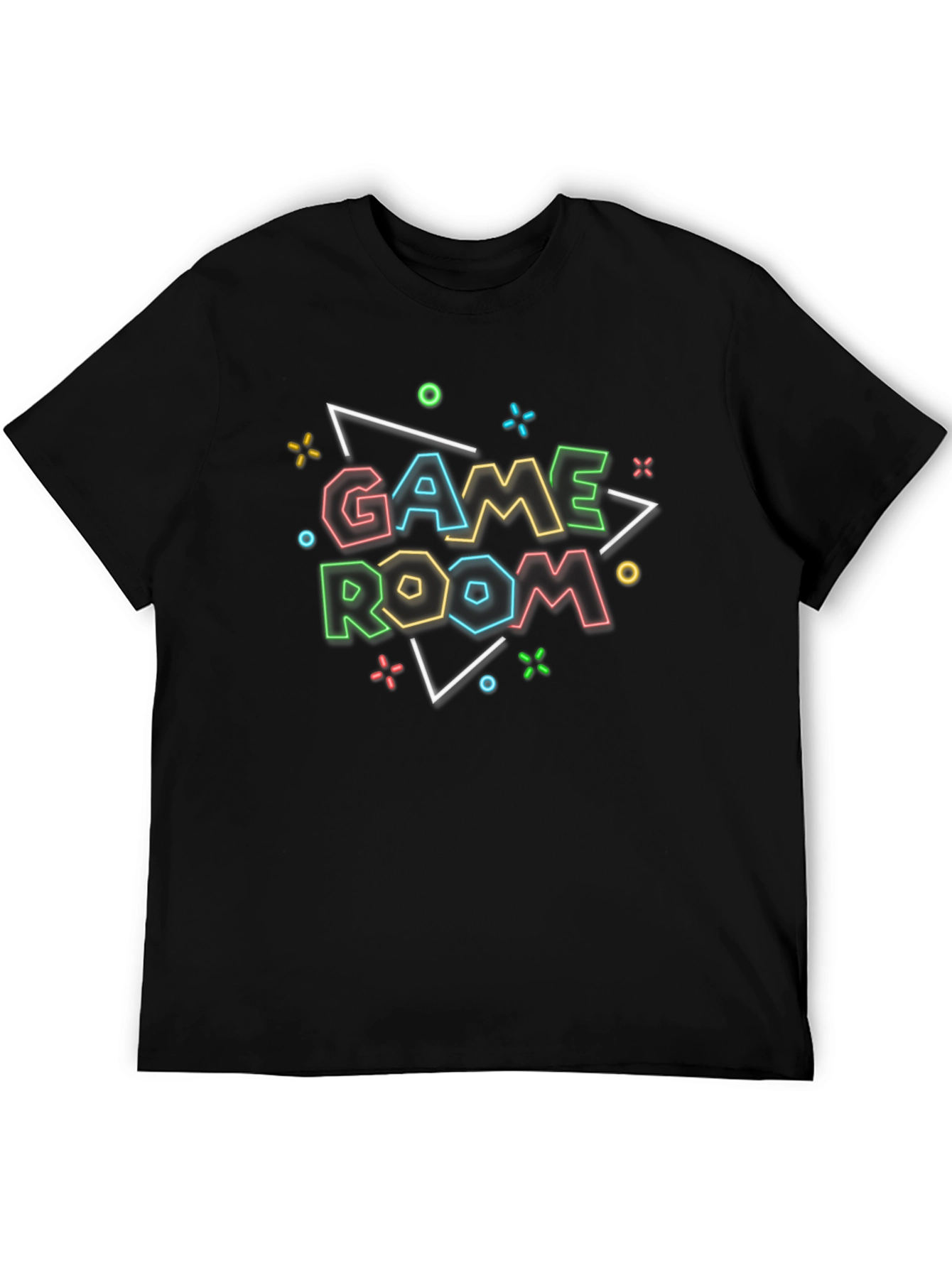 Game Room Neon Graphic T-Shirt - Gamer Style Tee