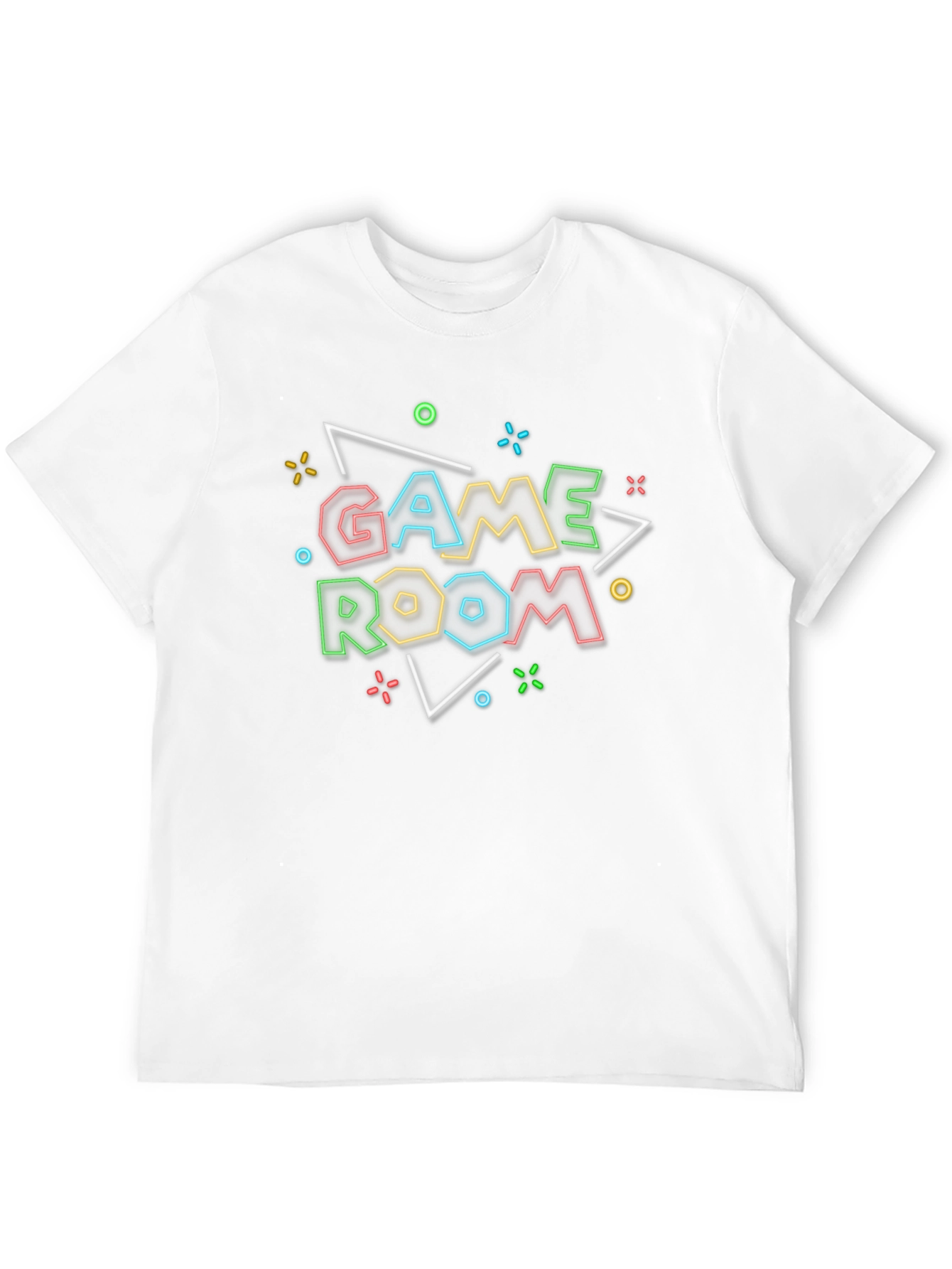 Game Room Neon Graphic T-Shirt - Gamer Style Tee