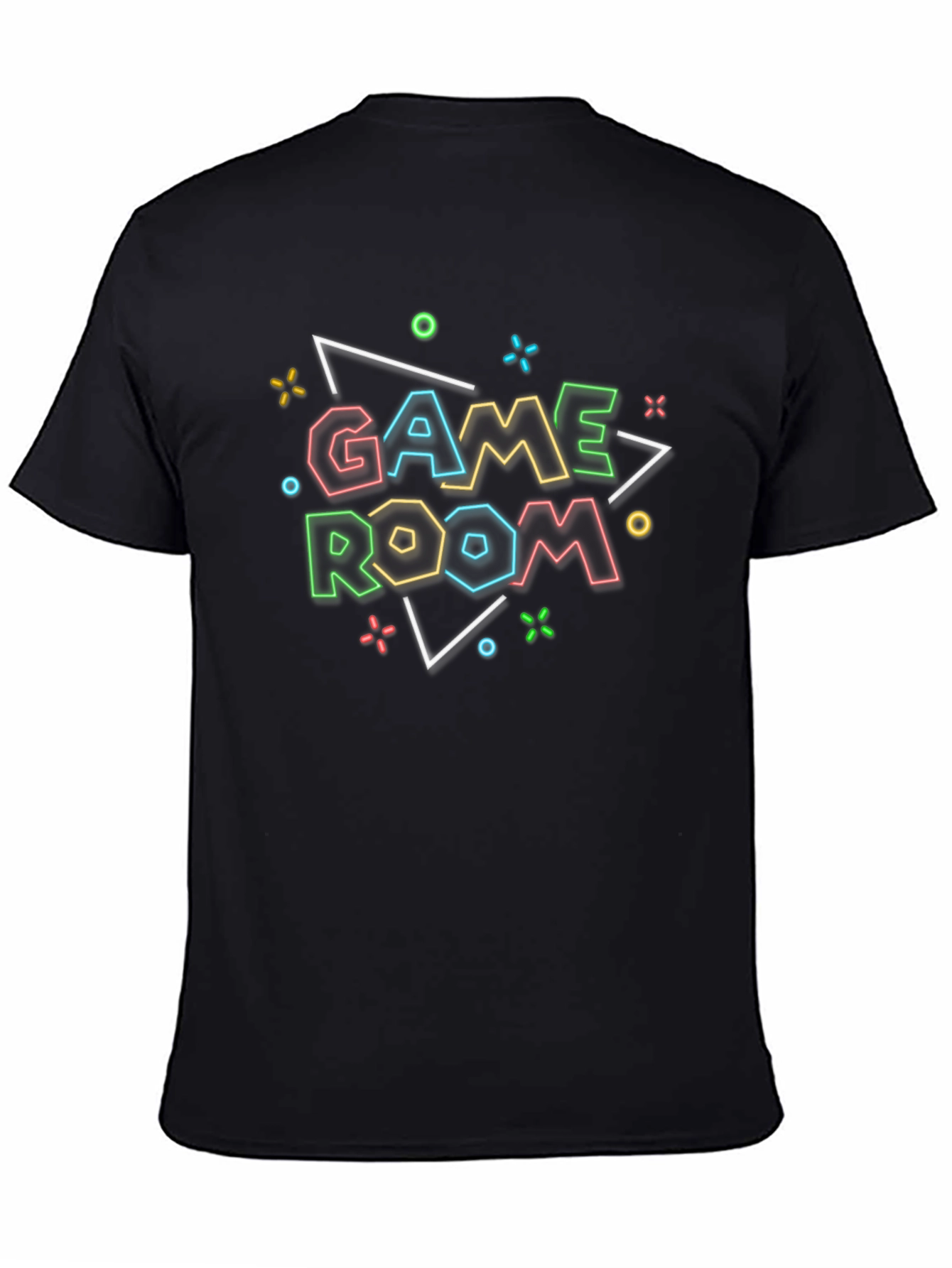 Game Room Neon Graphic T-Shirt - Gamer Style Tee