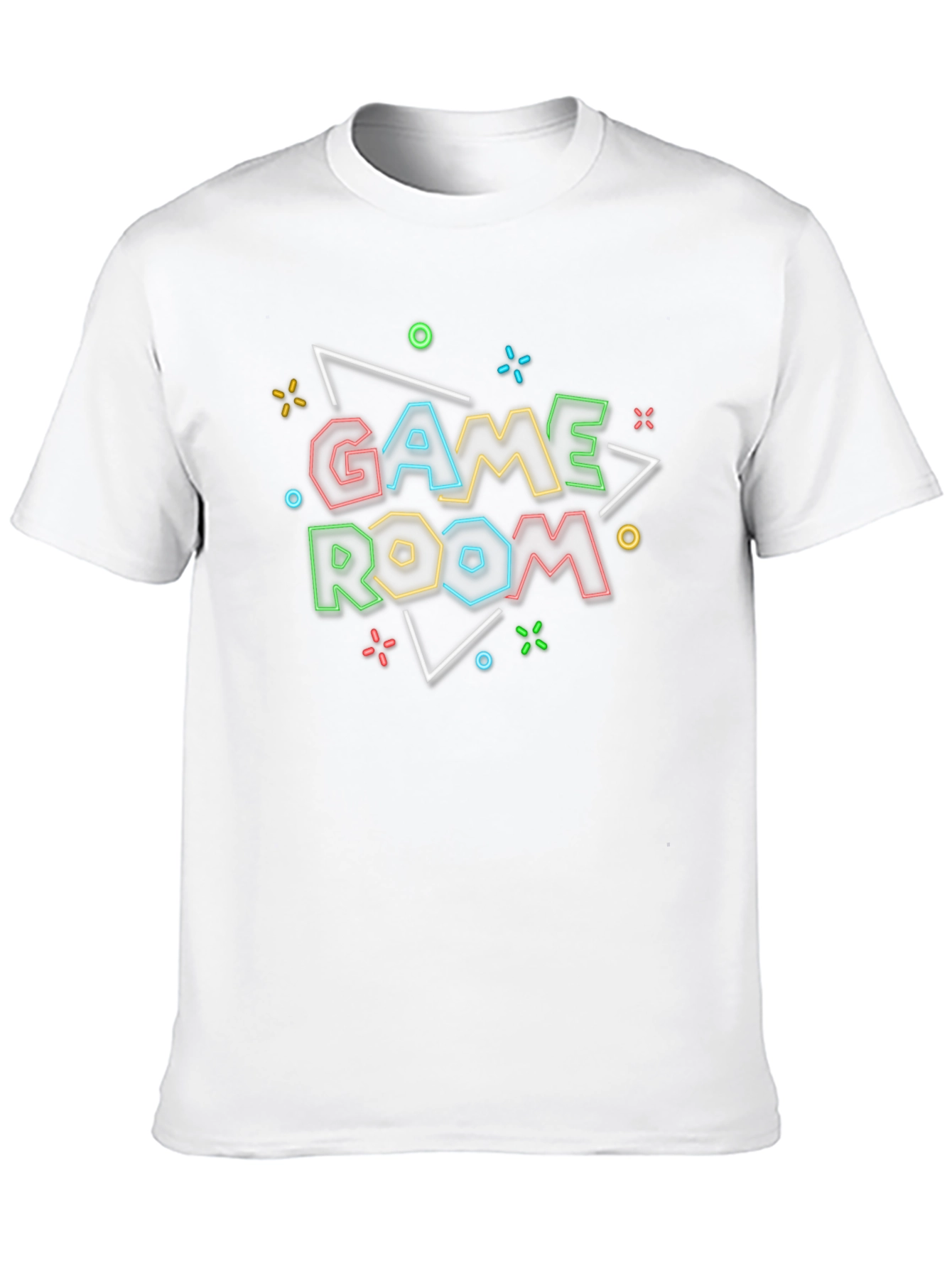Game Room Neon Graphic T-Shirt - Gamer Style Tee
